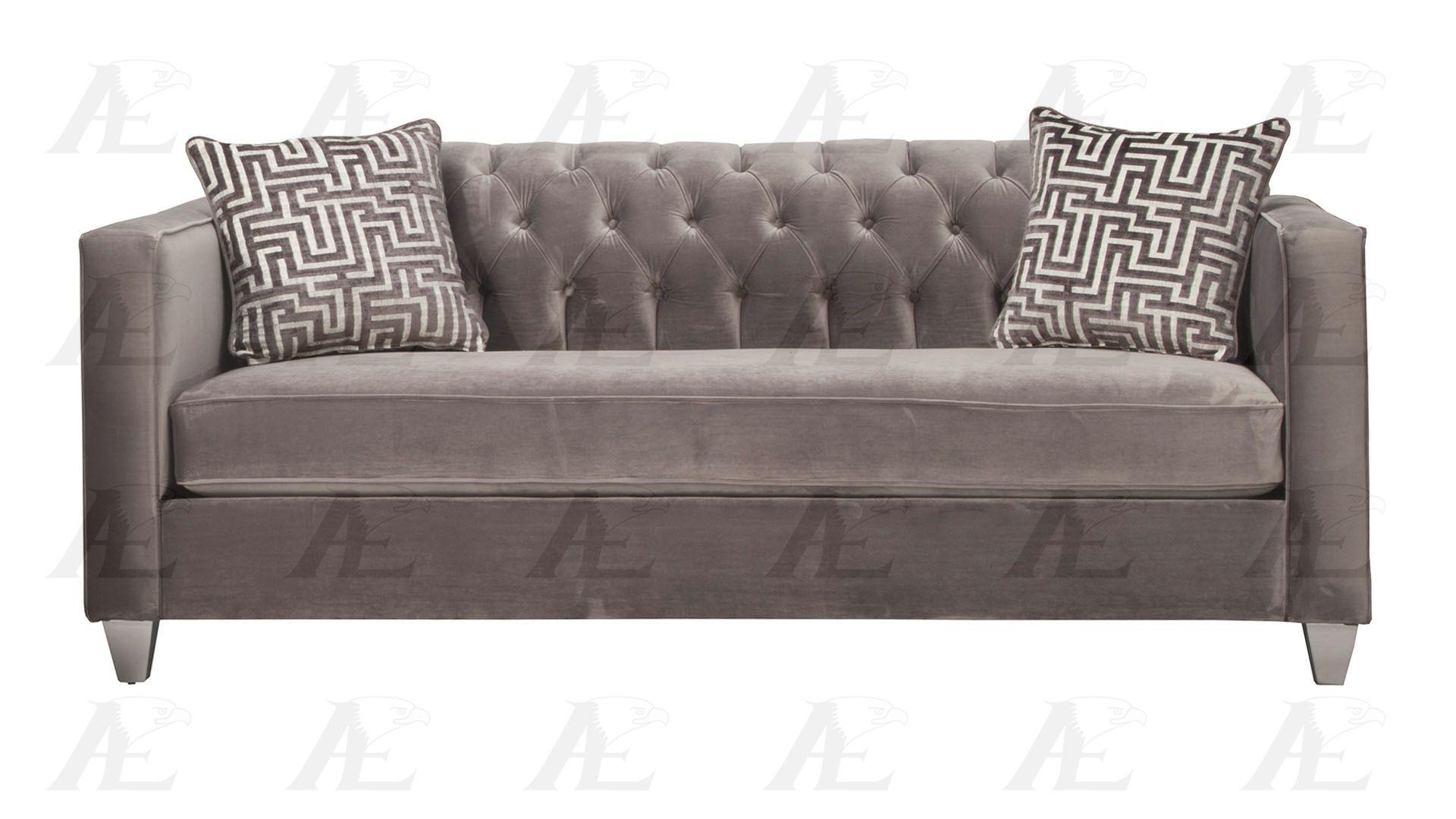 

    
American Eagle Furniture AE2602-GR Gray Tufted Sofa Fabric Contemporary
