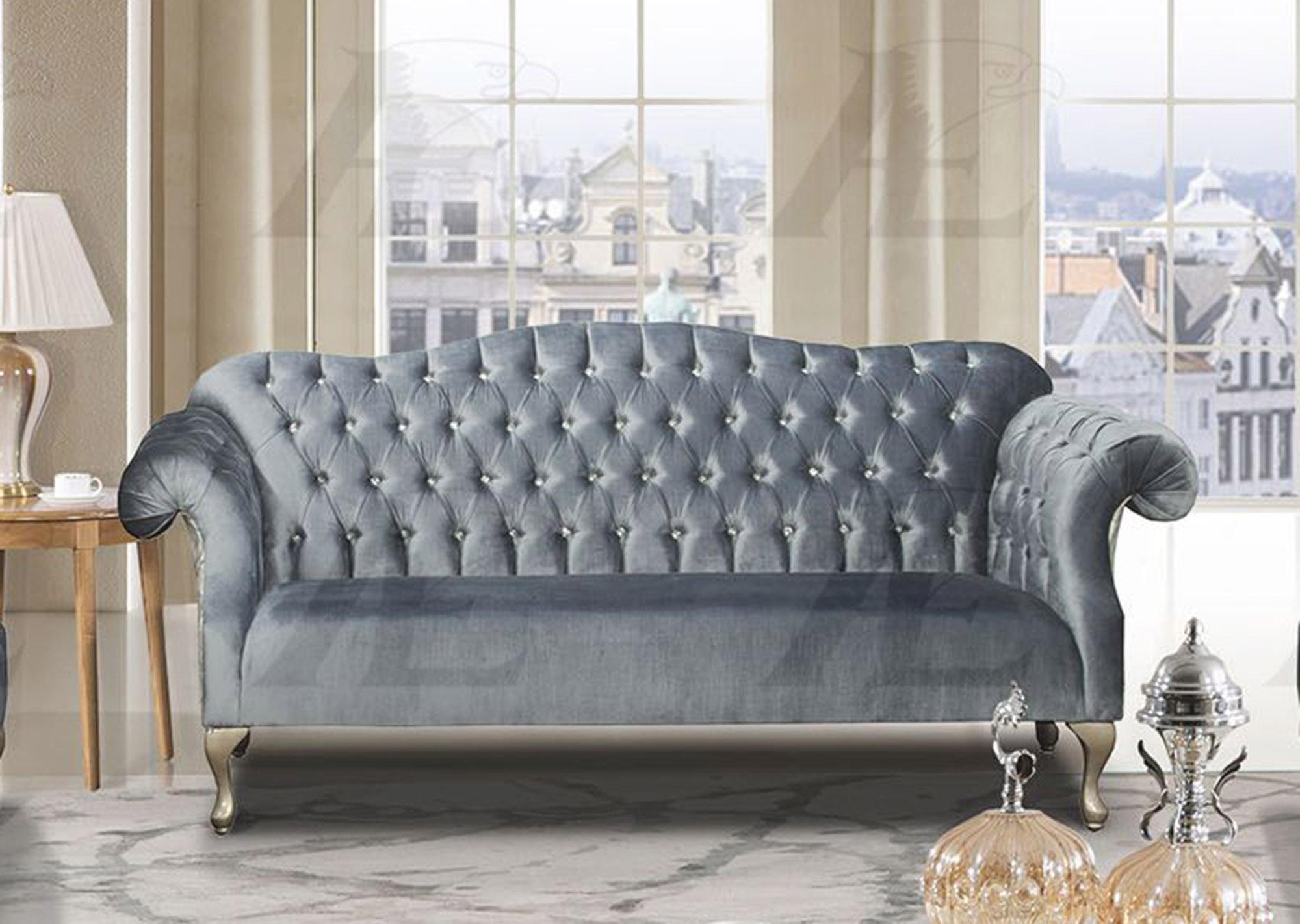 

    
Light Blue Fabric Tufted Sofa Set 3Pcs AE2603-LB American Eagle SPECIAL ORDER
