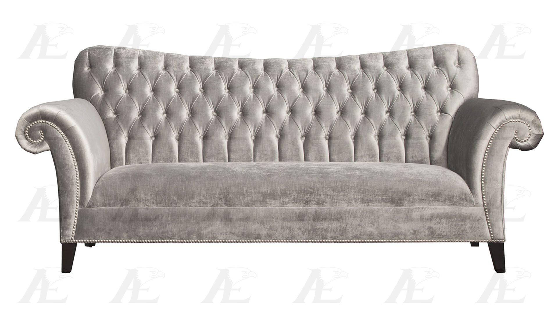 

    
American Eagle Furniture AE2604-S Sofa Set Silver AE2604-S Set-2
