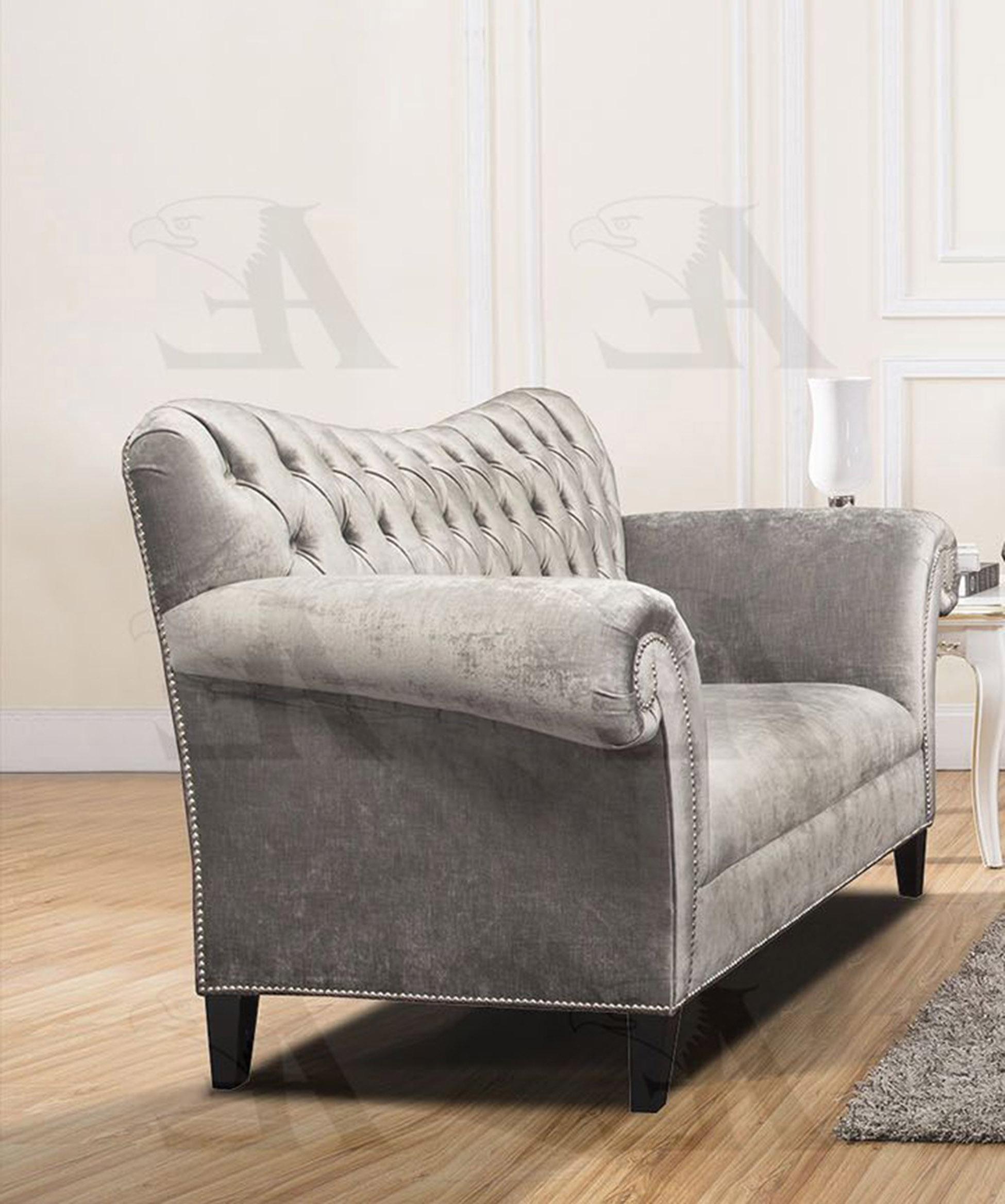 

    
American Eagle Furniture AE2604-S Sofa Silver AE2604-S
