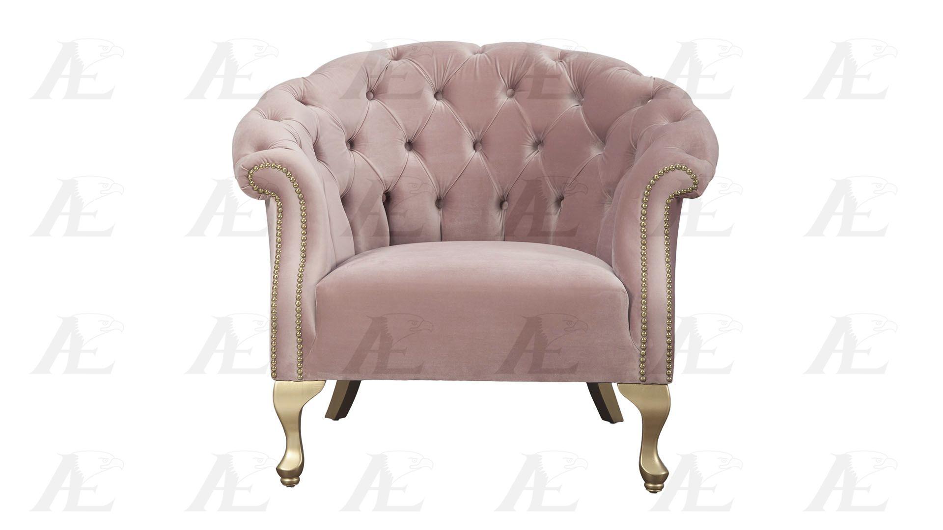 

    
Dusty Pink Button Tufted Accent Chair American Eagle AE2607-DP SPECIAL ORDER
