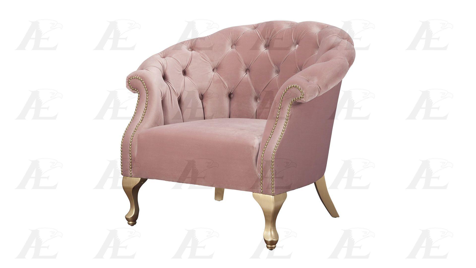 

    
Dusty Pink Button Tufted Chair Set 2Pcs AE2607-DP American Eagle SPECIAL ORDER

