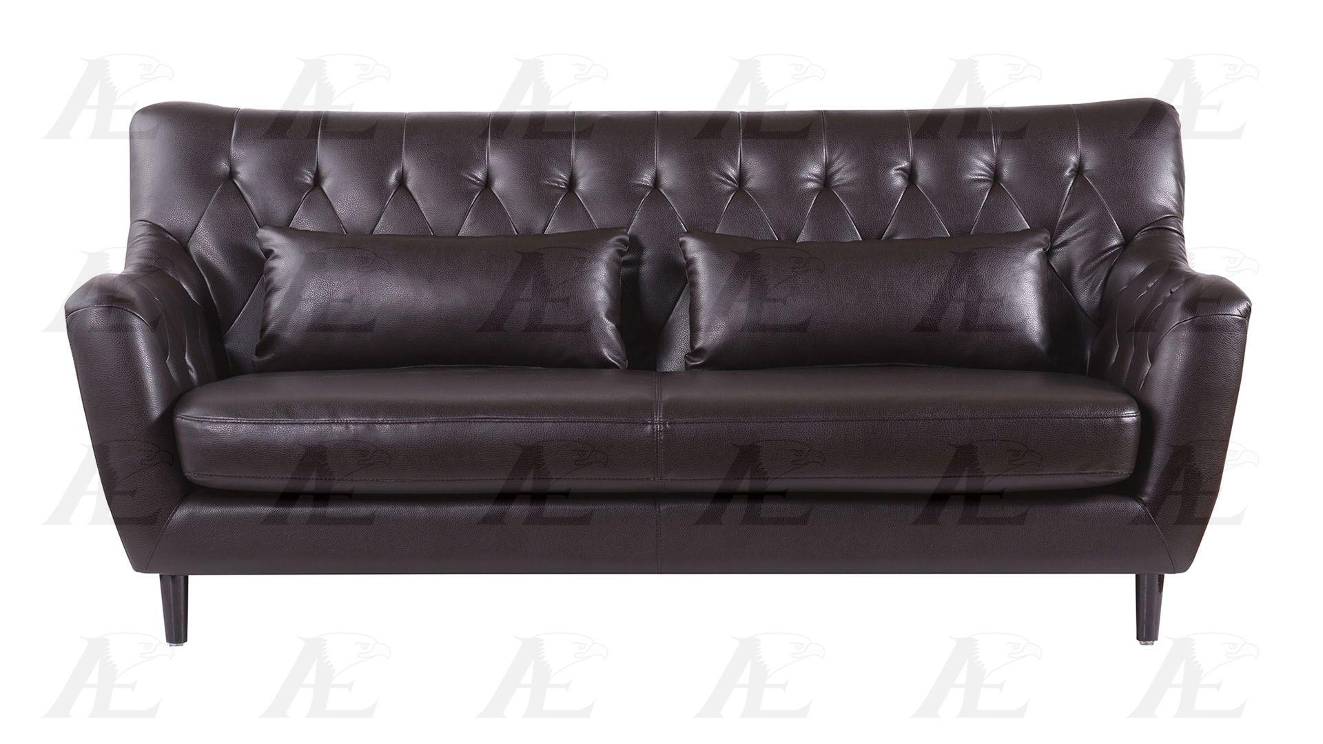 

    
Dark Chocolate Bonded Leather Sofa Set 3P AE346-DC American Eagle Modern
