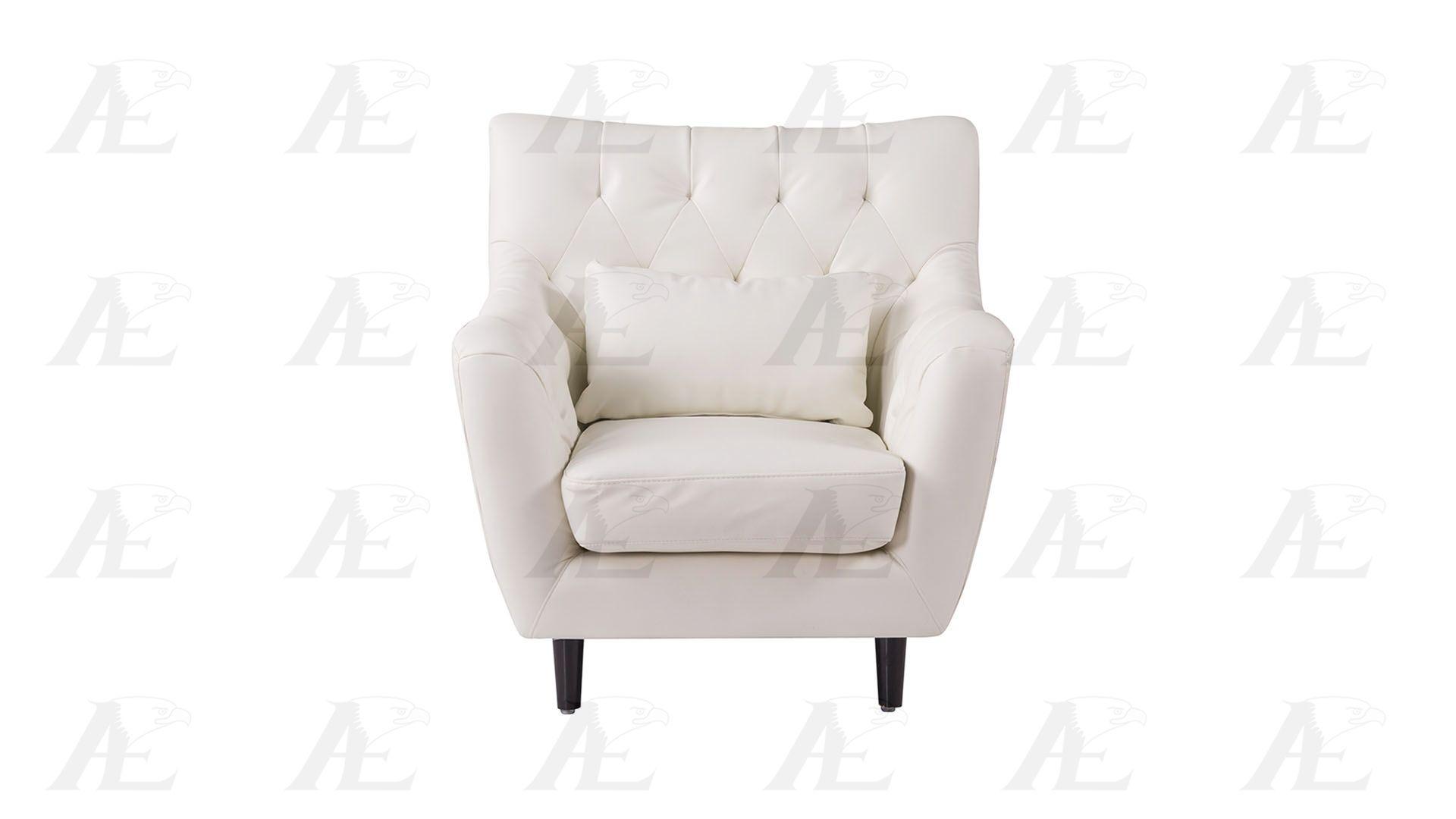 

    
 Shop  Ivory Bonded Leather Tufted Sofa Set 3Pcs AE346-IV  American Eagle Modern

