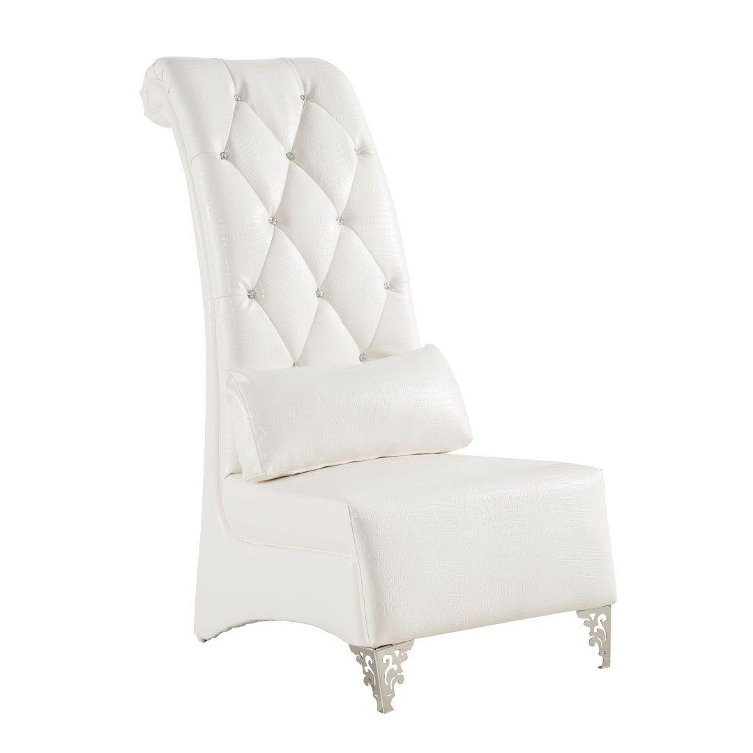 

    
LUXURY White Bonded Leather Accent Chair American Eagle  AE505-W Modern
