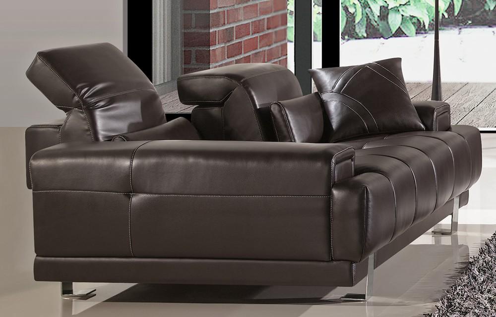 

    
American Eagle Furniture AE606-DC Dark Chocolate Sofa Loveseat and 2 Chair Faux Leather Set 4Pcs Modern
