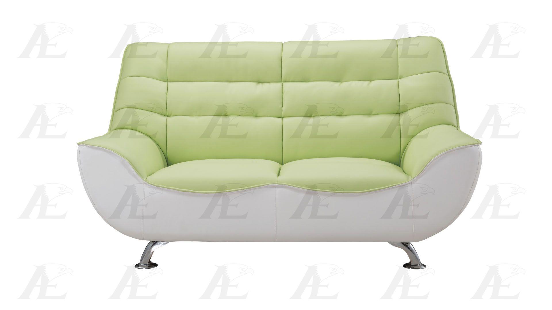 

                    
American Eagle Furniture AE612-GN.W Sofa and Loveseat Set Green/White Bonded Leather Purchase 
