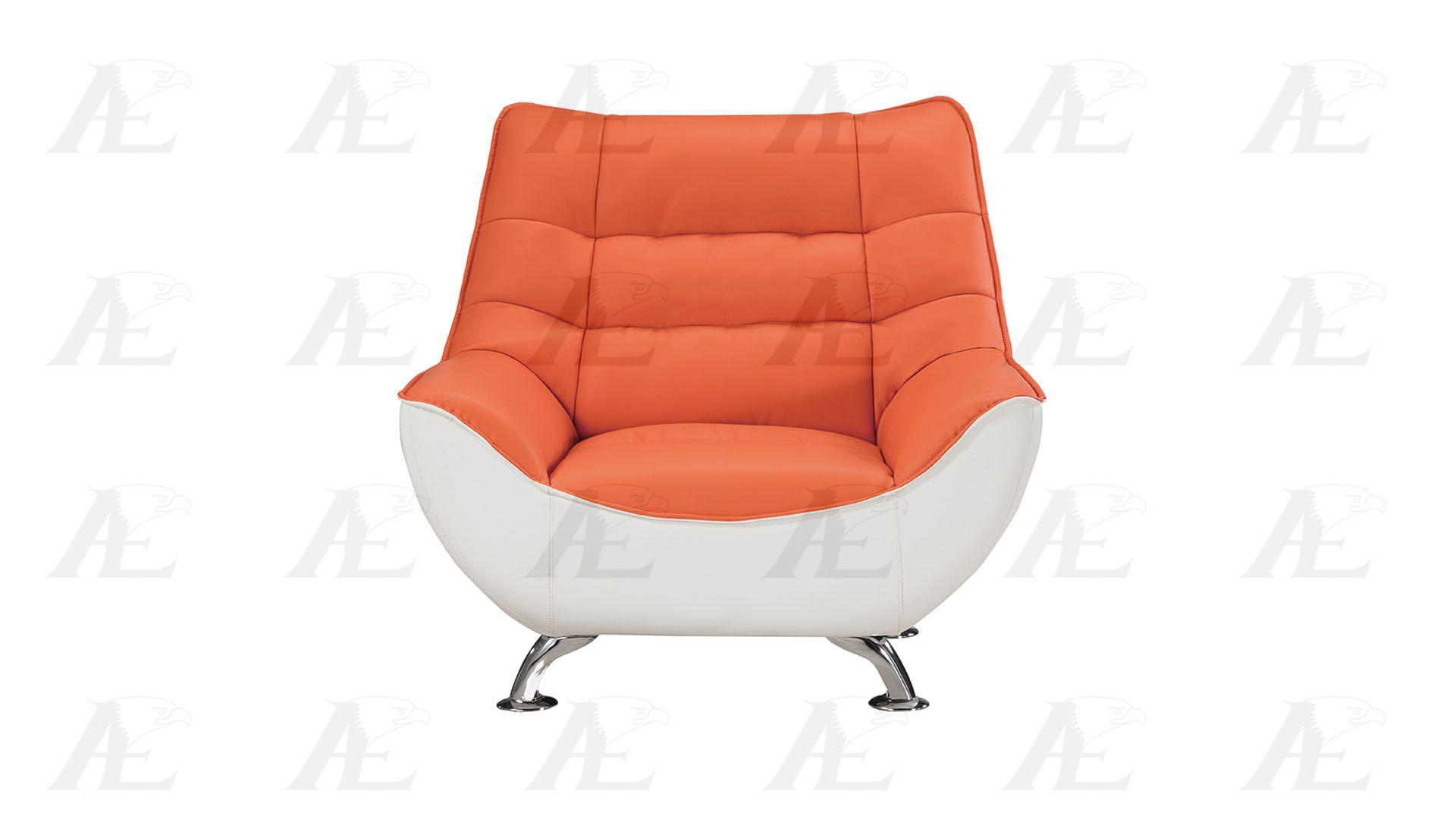 

    
AE612-ORG.W Set-3 American Eagle Furniture Sofa Loveseat and Chair Set
