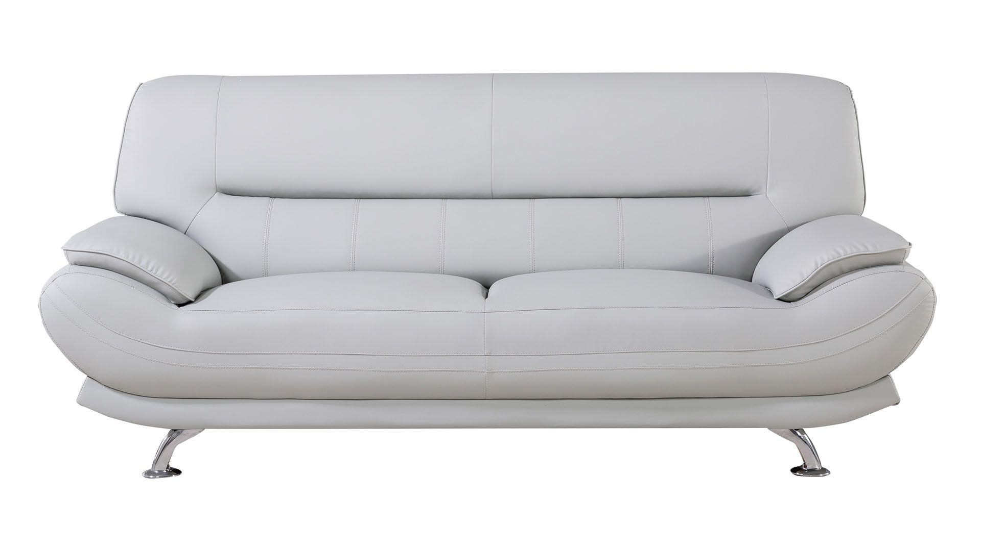 

    
American Eagle Furniture AE709-LG Sofa Set Light Gray AE709-LG-2PC
