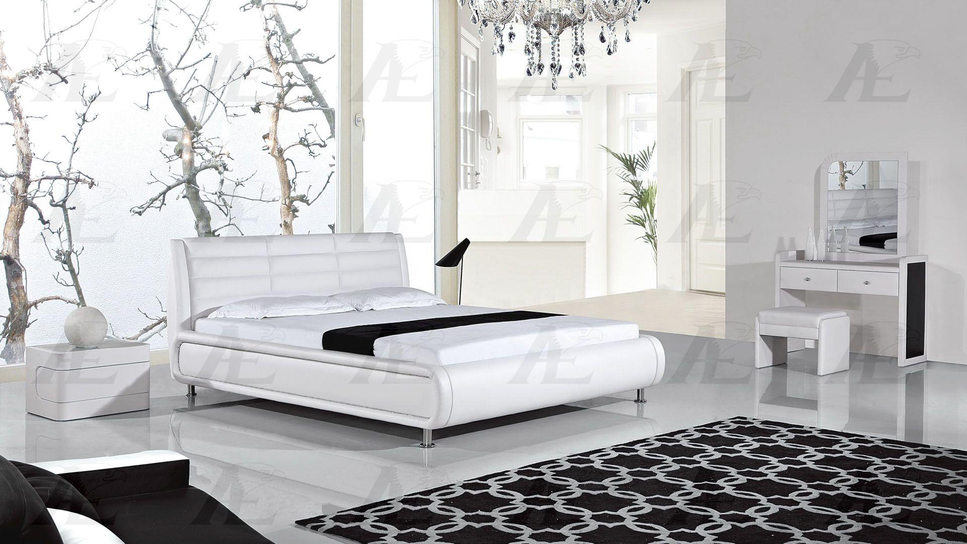 

    
American Eagle Furniture B-D019-W Platform Bed White B-D019-W-CK
