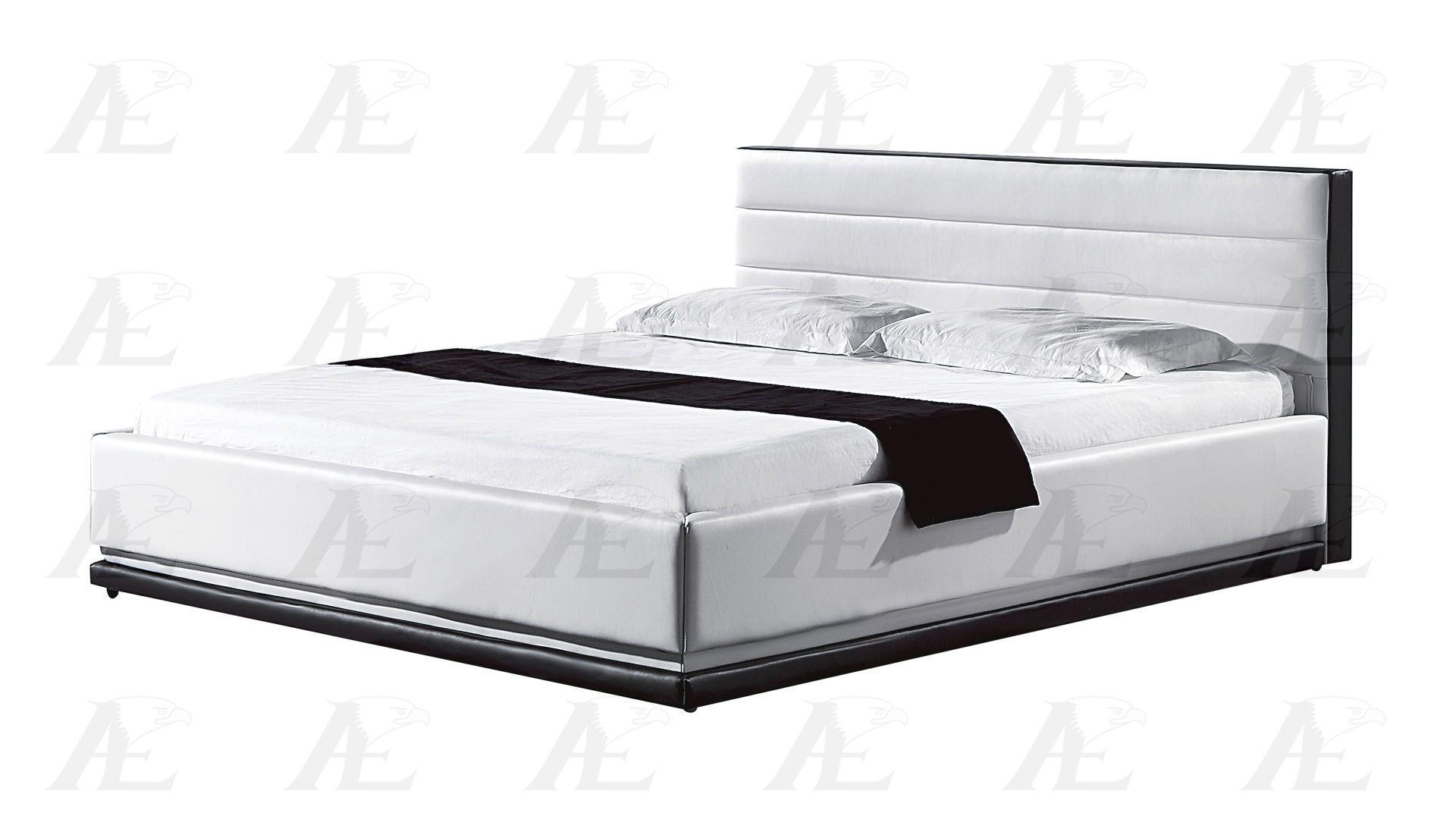 

                    
American Eagle Furniture B-D022-IV.BK Platform Bed Ivory/Black PU Purchase 
