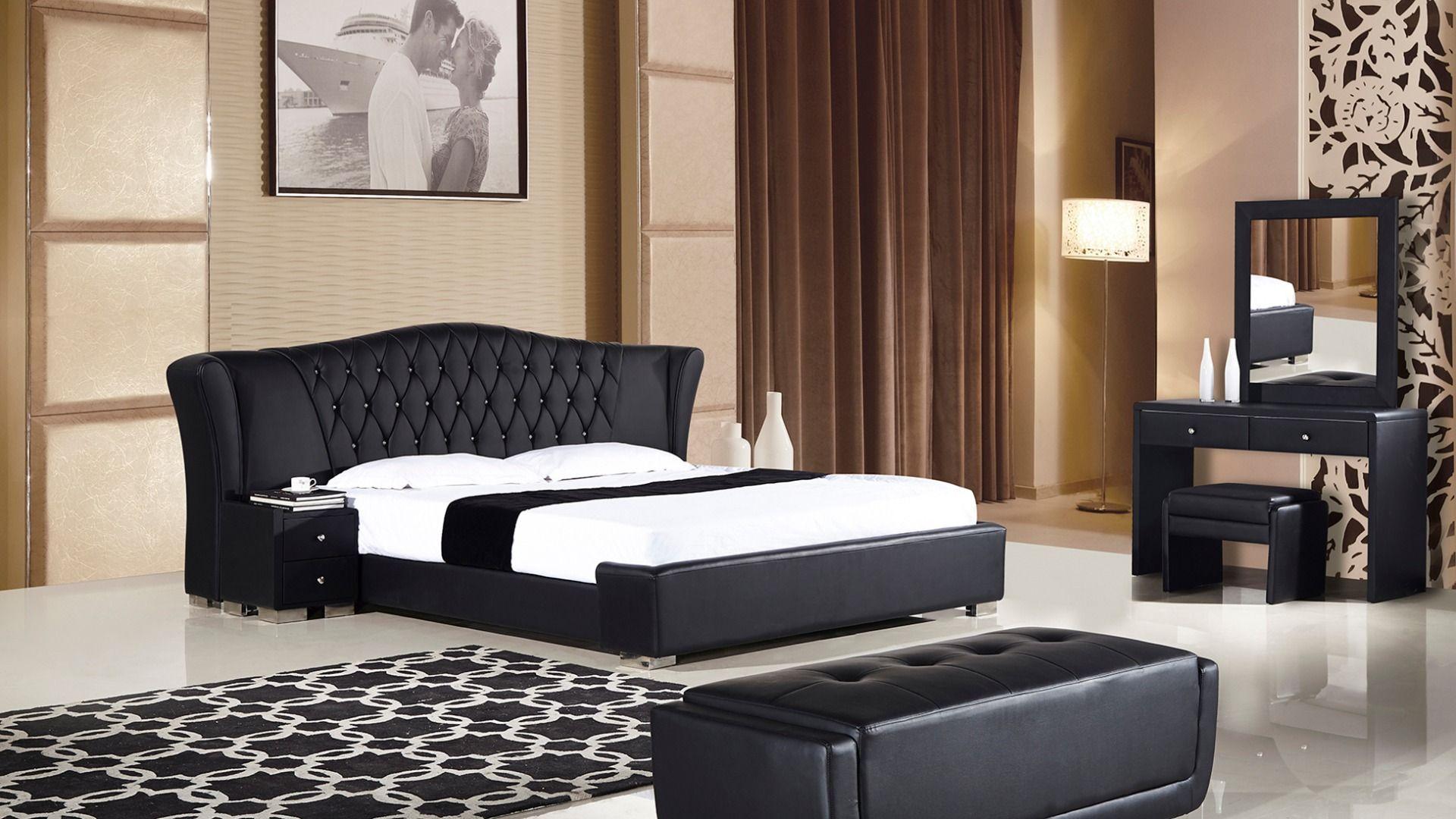 

    
AE B-D028-BK-CK-3PC American Eagle Furniture Platform Bedroom Set
