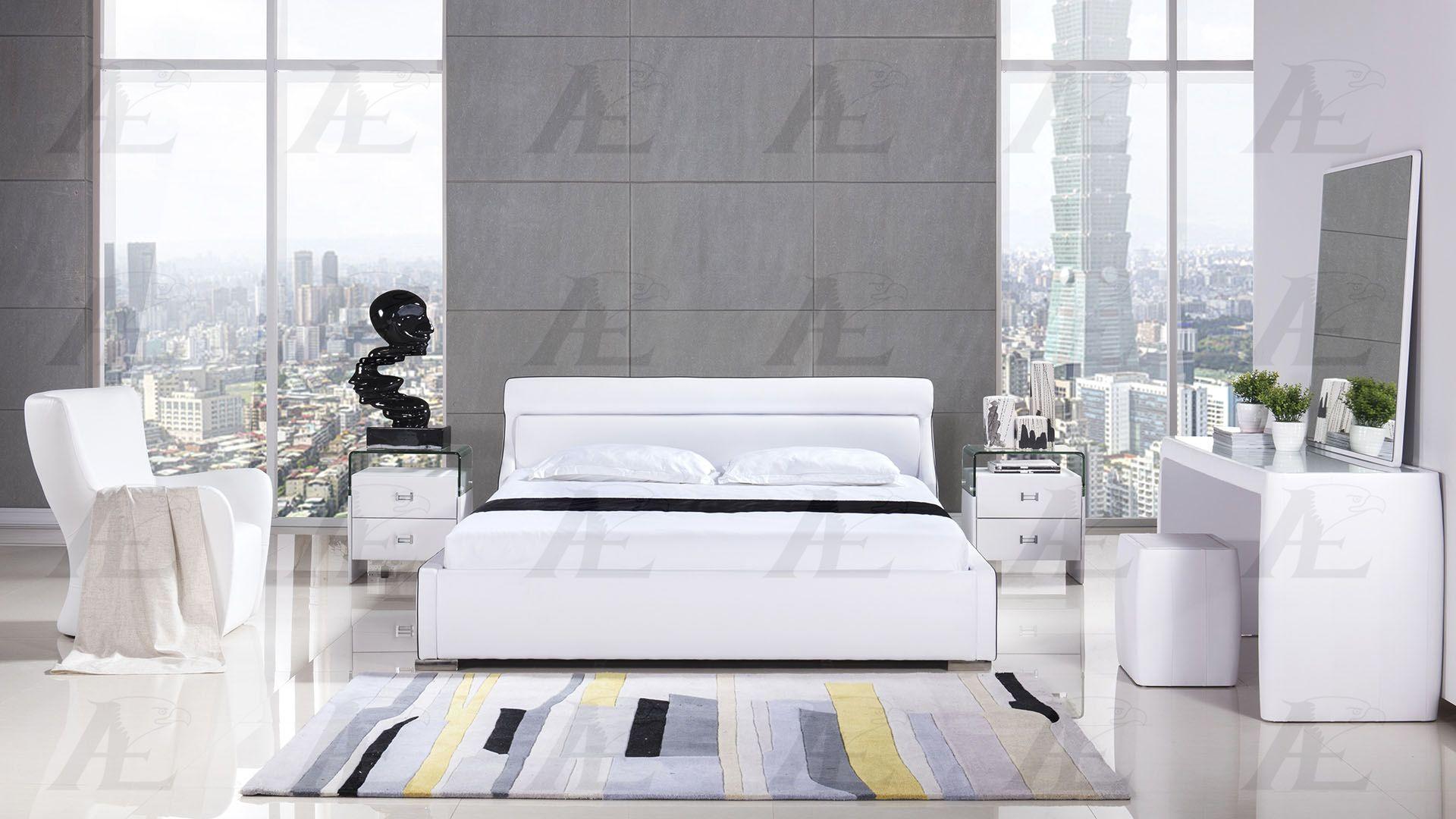 

                    
American Eagle Furniture B-D051 Platform Bed White PU Purchase 
