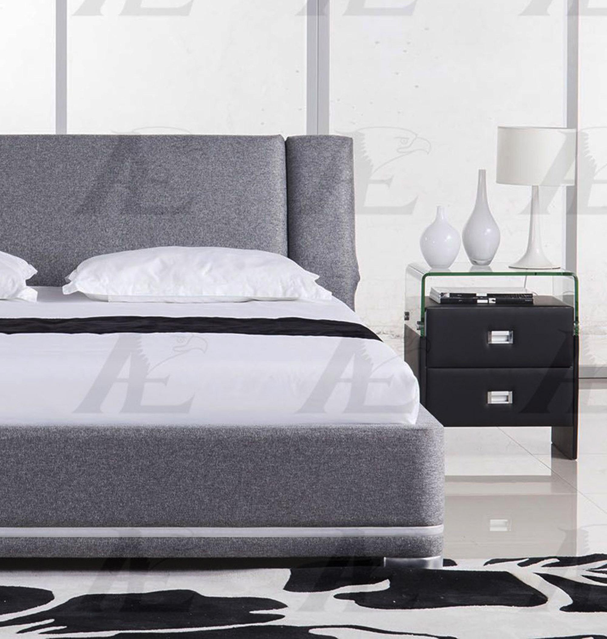 

                    
American Eagle Furniture B-D060-Q Platform Bed Gray Fabric Purchase 
