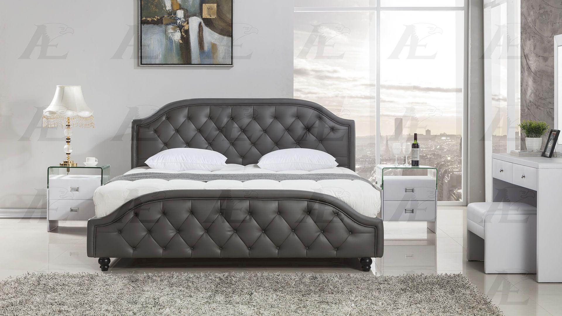 

                    
American Eagle Furniture B-D058 Platform Bed Dark Gray Leather Air Fabric Purchase 
