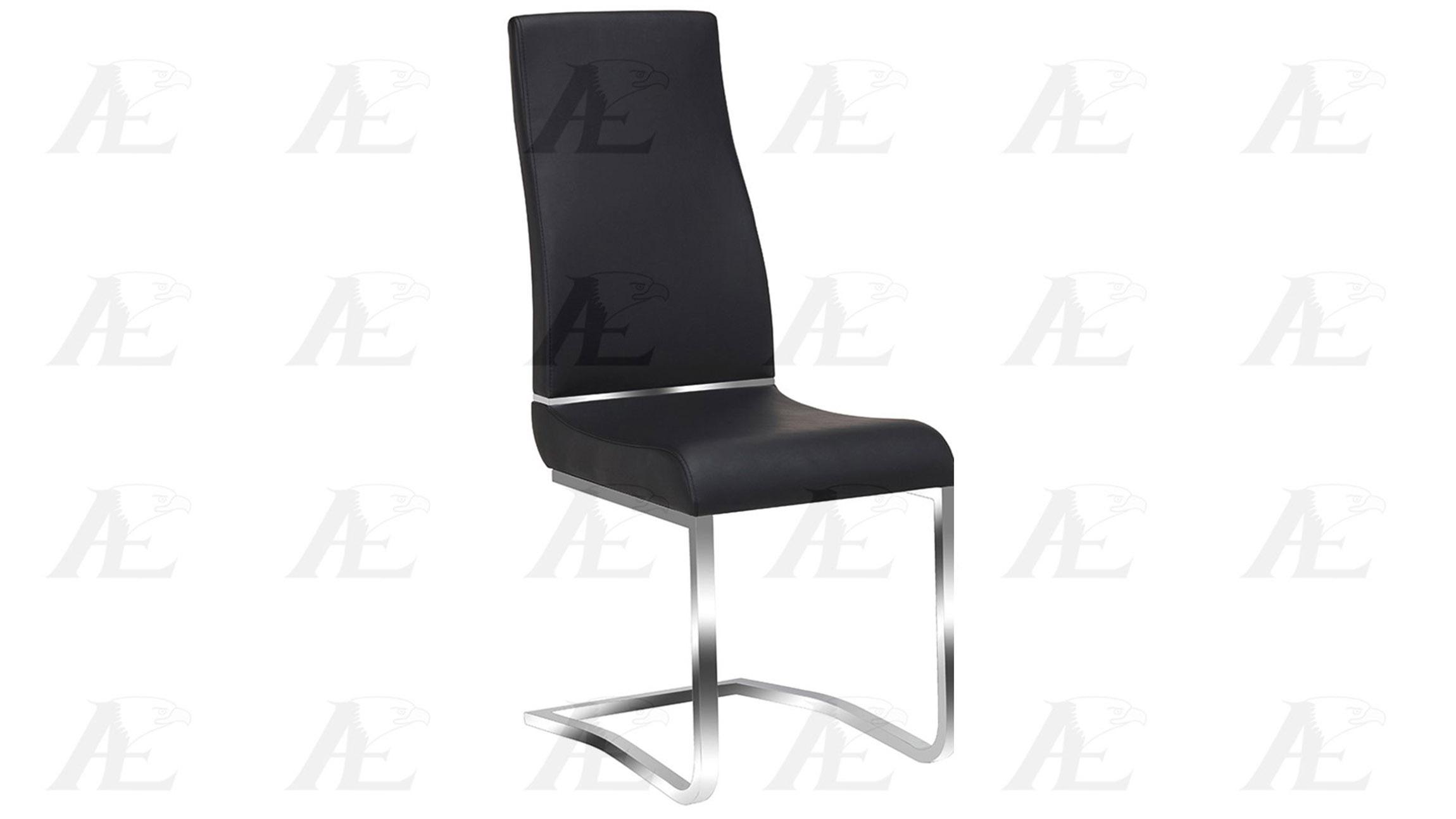 Modern Dining Side Chair CK-1532E-BK CK-1532E-BK-Set-2 in Black 