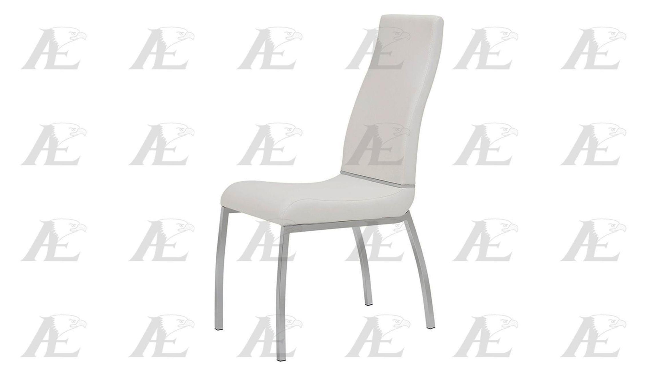 

    
American Eagle Furniture CK-1532F-W White Durable PU Faux Leatherh Dining Chair Set 6Pcs
