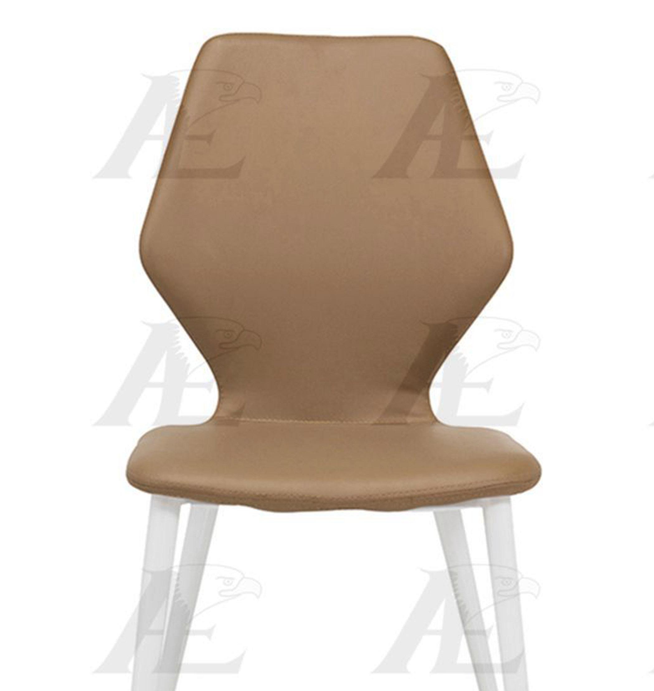 

    
American Eagle Furniture CK-1544E-CA Camel PU Dining Chair Set 4Pcs
