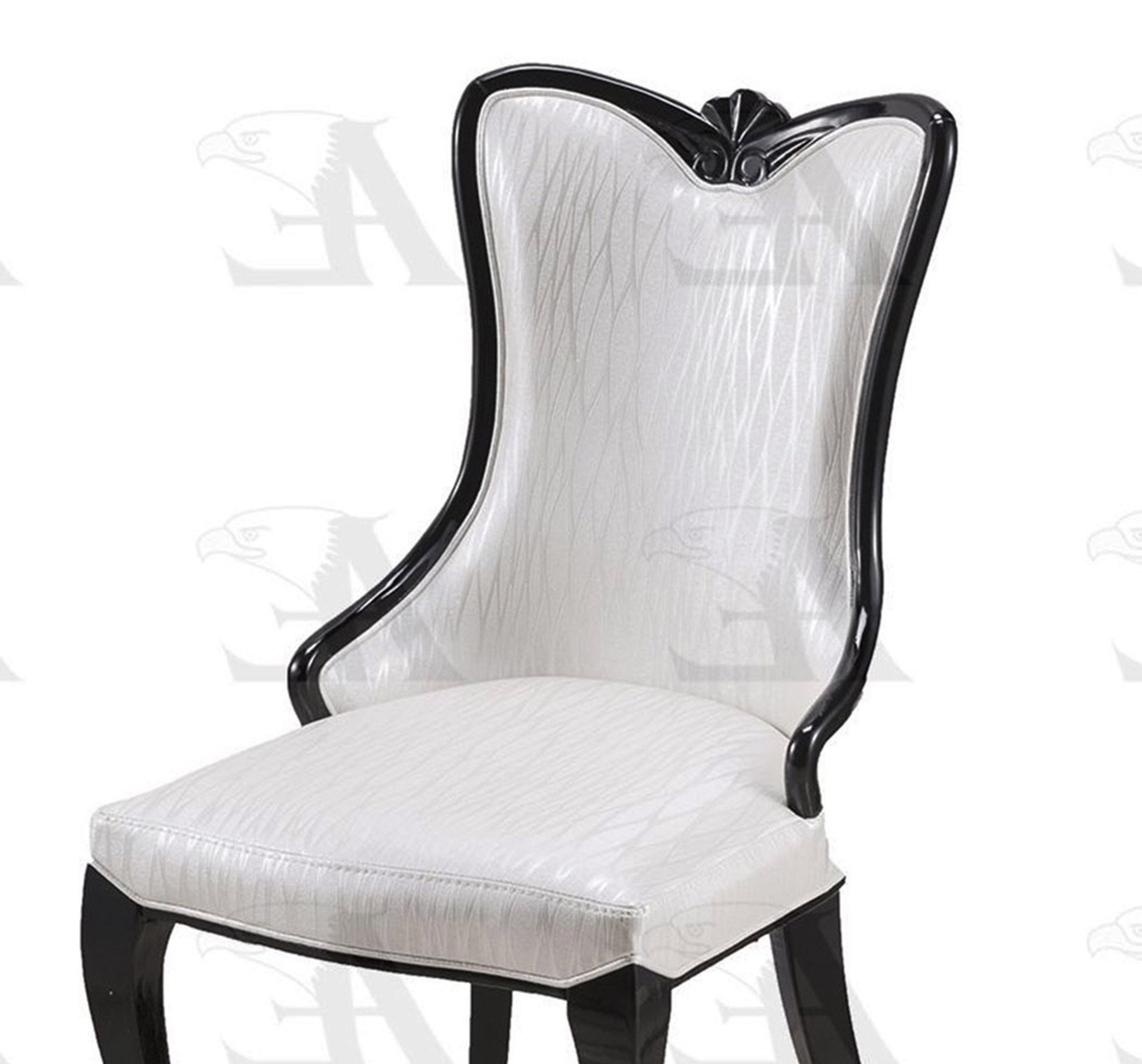 

    
White PU Dining Chair Set 2Pcs American Eagle CK-H1336-W
