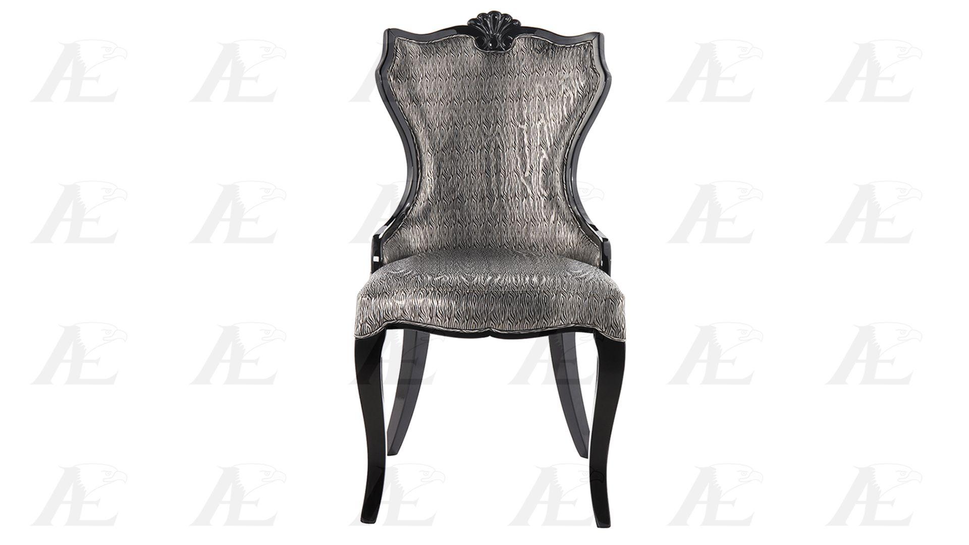 Modern Dining Side Chair CK-H1384B CK-H1384B Set-2 in Black 