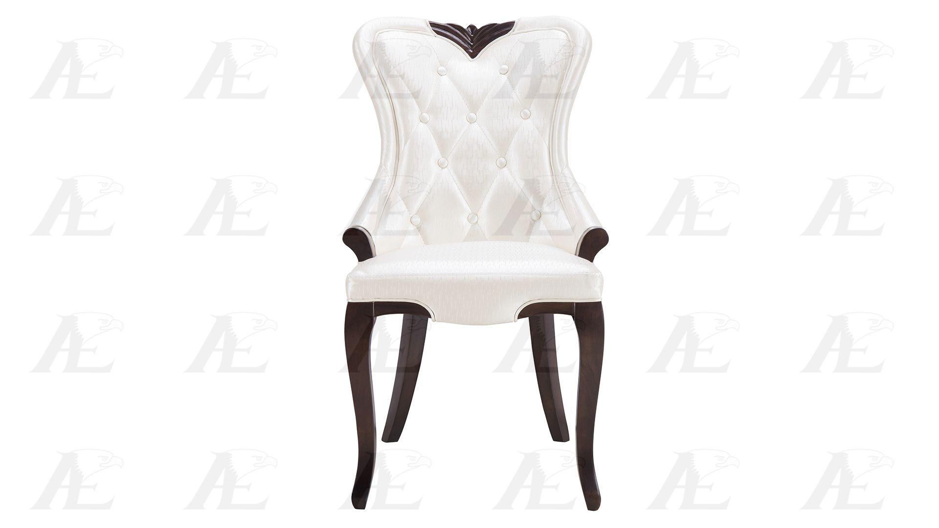 

    
White PU Tufted Dining Chair Set 2Pcs American Eagle CK-H168-W
