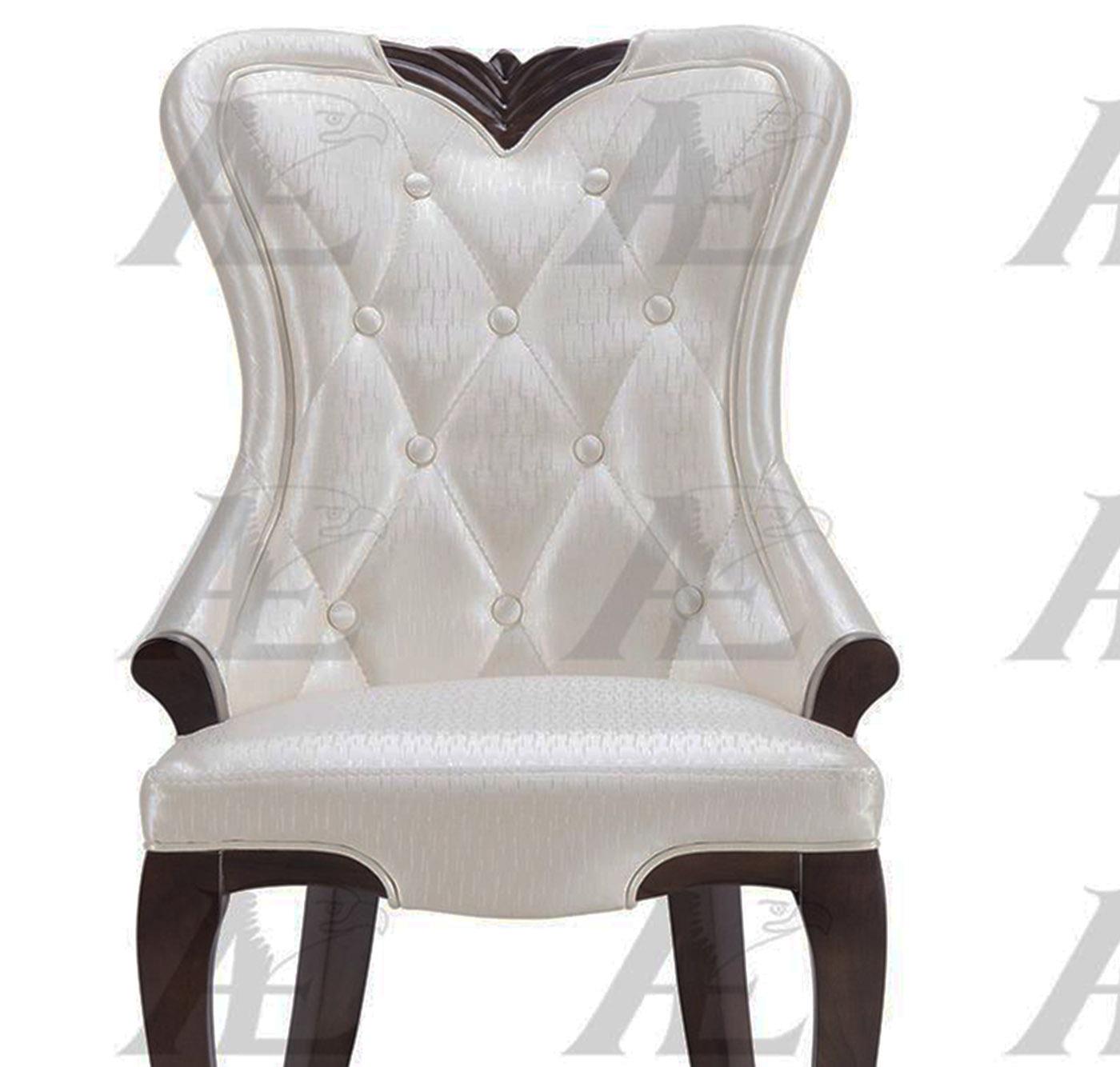 

    
White PU Tufted Dining Chair Set 2Pcs American Eagle CK-H168-W

