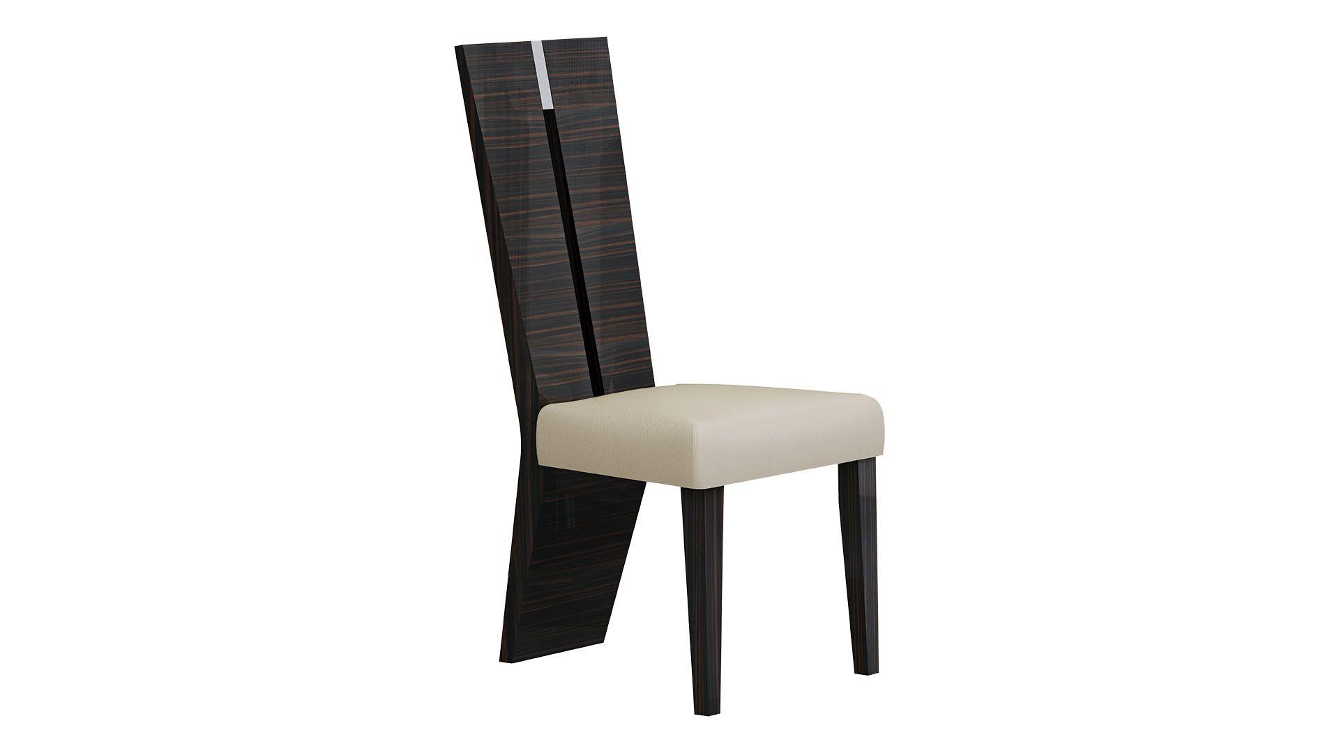 

    
Ivory Ebony Finish Dining Chair Set 4 Pcs American Eagle Furniture CK-P100
