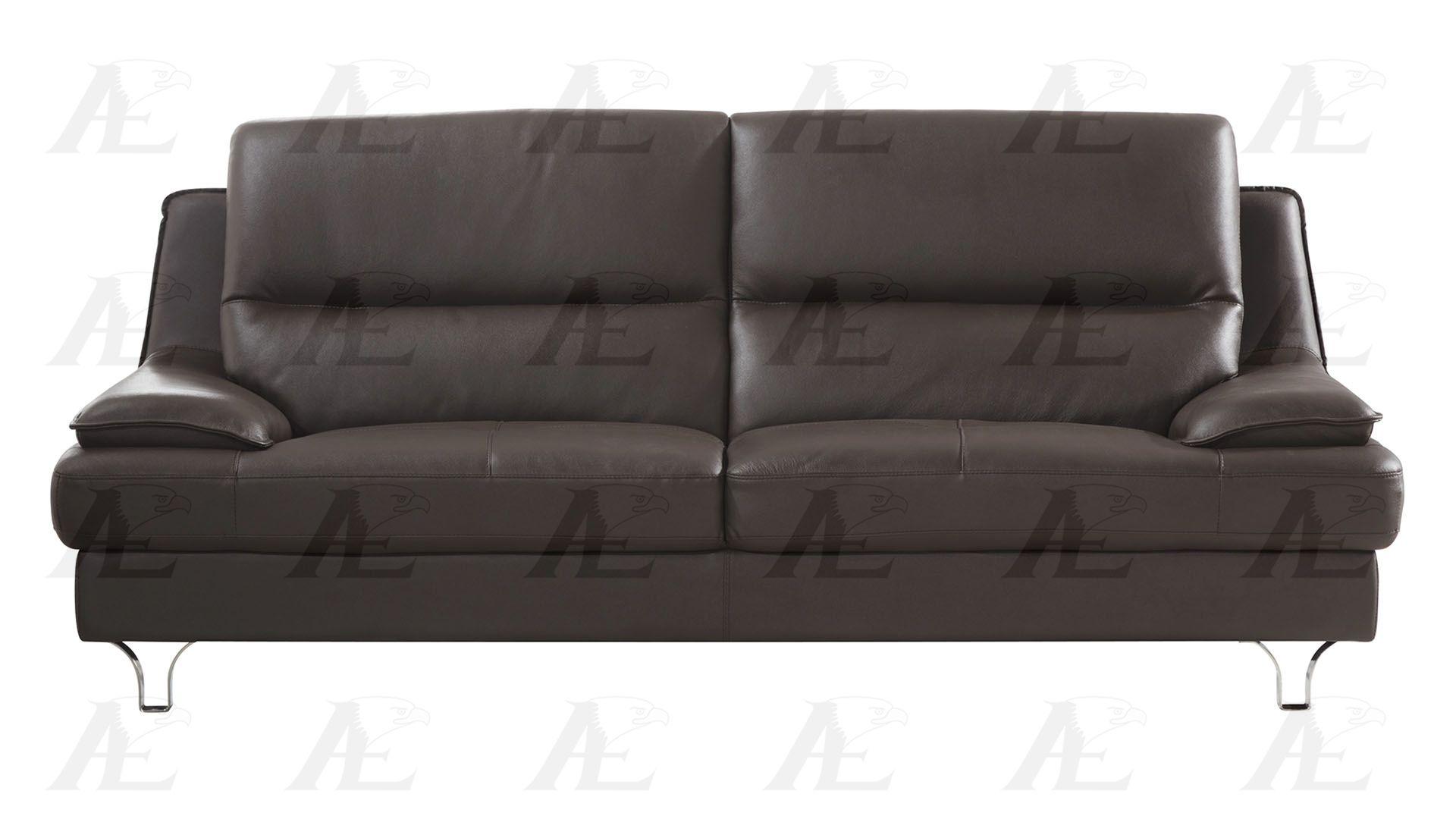 

    
Dark Chocolate Genuine Leather Sofa Set 3Pcs EK-B109-DC-SET American Eagle Modern
