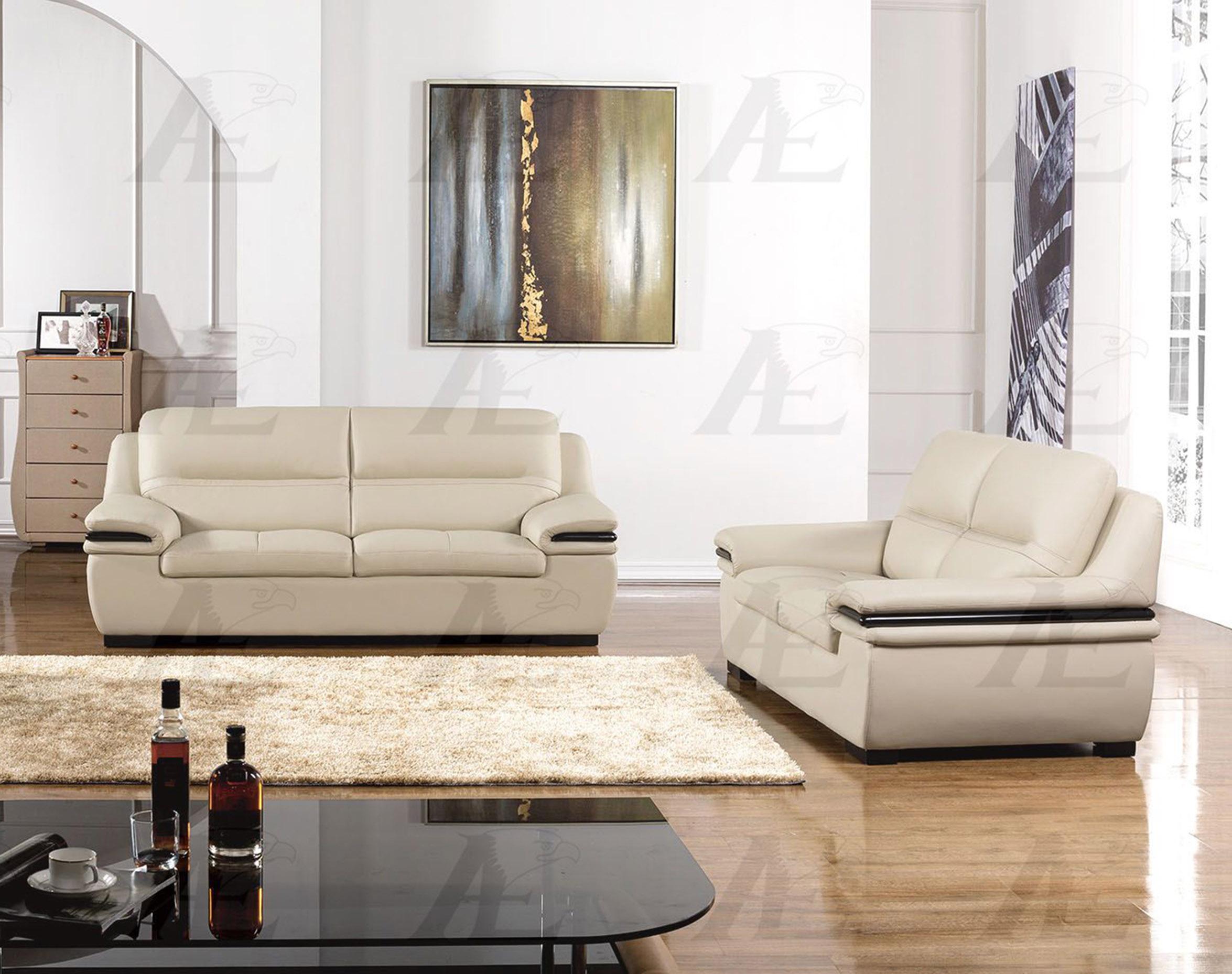 

    
American Eagle Furniture EK-B113-LG Light Gray  Sofa and Loveseat Genuine Leather Set 2Pcs Modern
