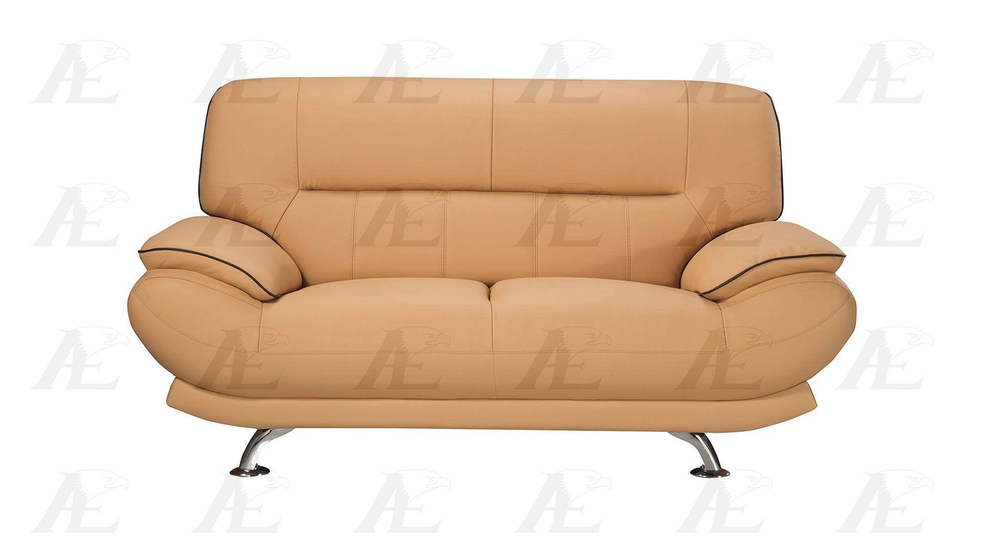 

    
 Order  Yellow Genuine Leather Sofa Set 3Pcs EK-9118-YO-SF American Eagle Contemporary
