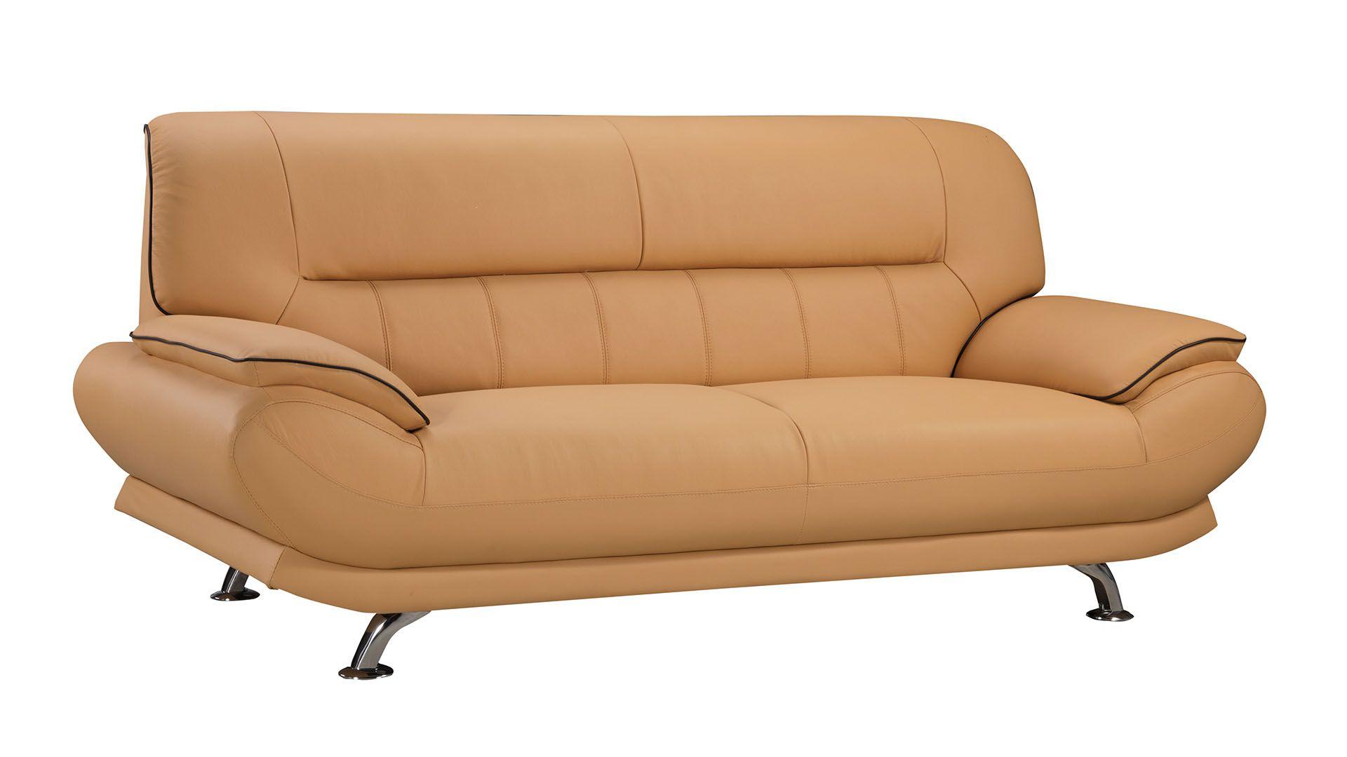 

    
Yellow Genuine Leather Sofa Set 3Pcs EK-9118-YO-SF American Eagle Contemporary
