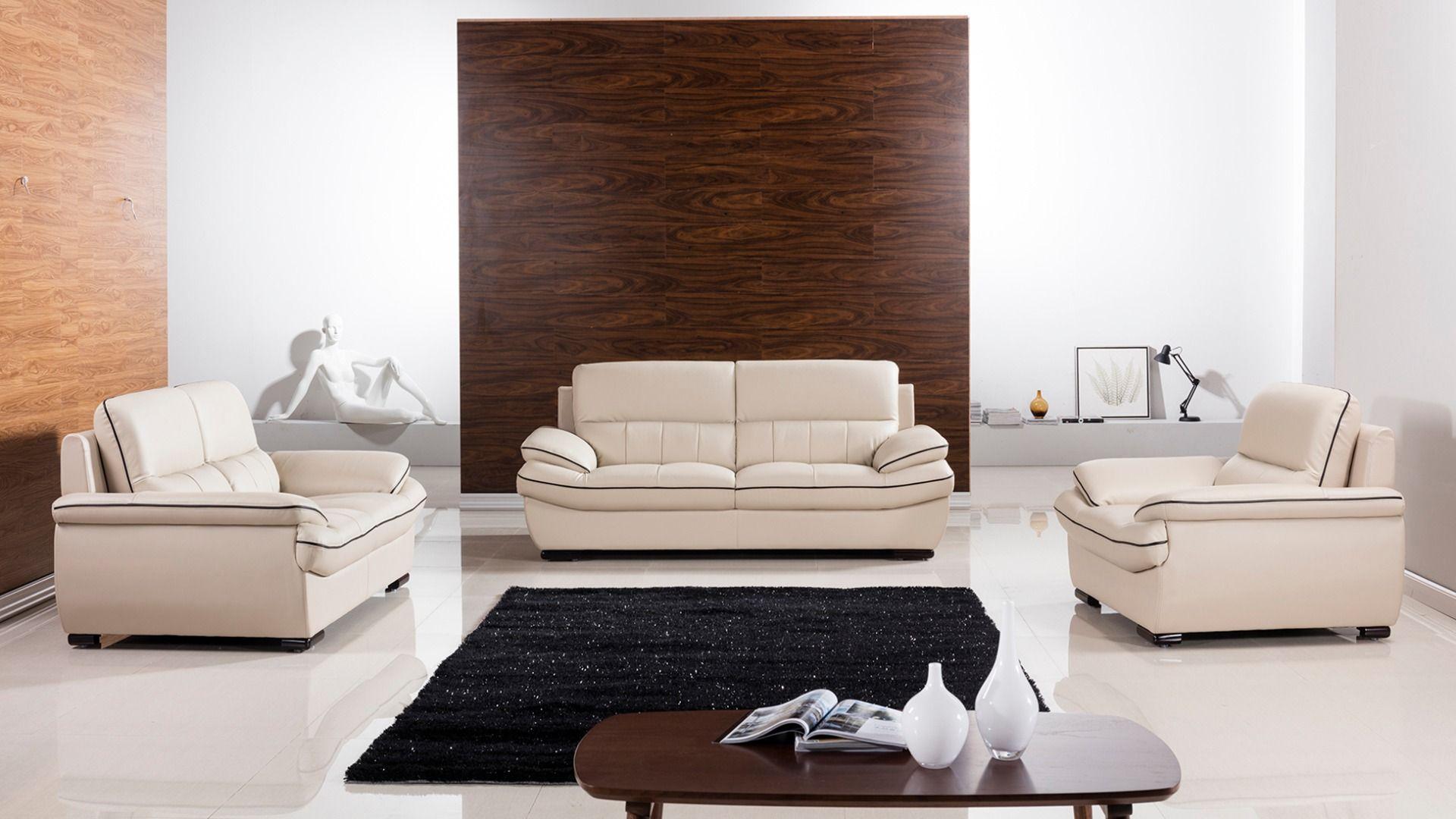 

    
Light Gray Genuine Leather Sofa Set 3Pcs EK-B305-LG.BK-SF American Eagle Modern
