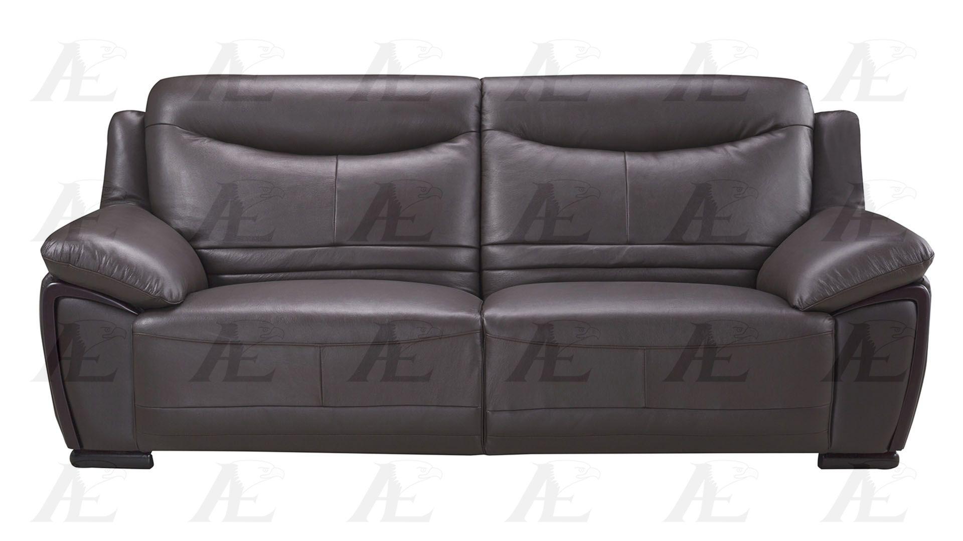 

    
American Eagle Furniture EK-B308-DC Dark Chocolate Sofa  Genuine Leather
