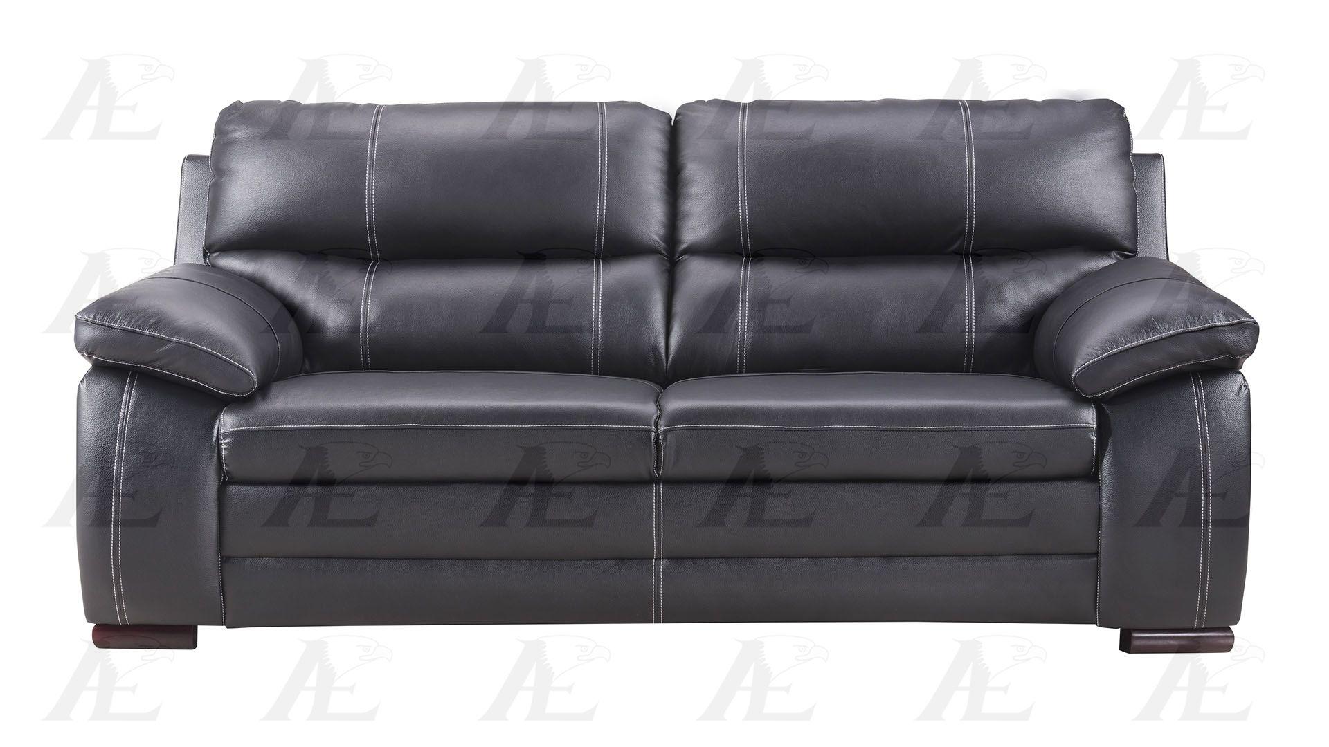

    
American Eagle Furniture EK-B520-BK Modern Black Sofa & Loveseat Genuine Leather 2Pcs Set

