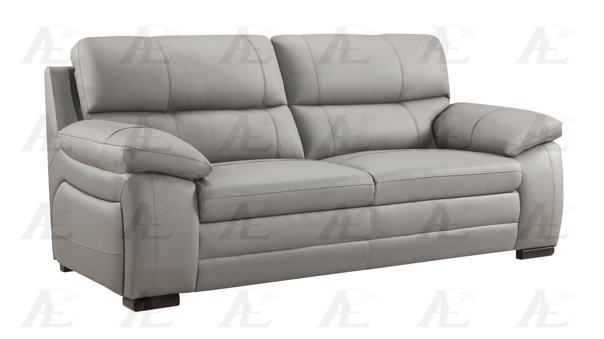 

    
American Eagle Furniture EK-B520-GR Gray Sofa Genuine Leather  Modern
