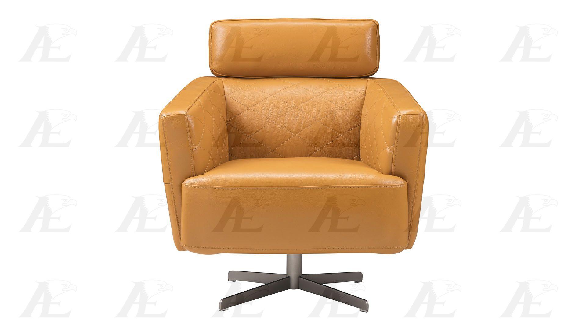 

    
Orange Swivel Accent Chair Full Italian Leather American Eagle EK-CH07A-ORG
