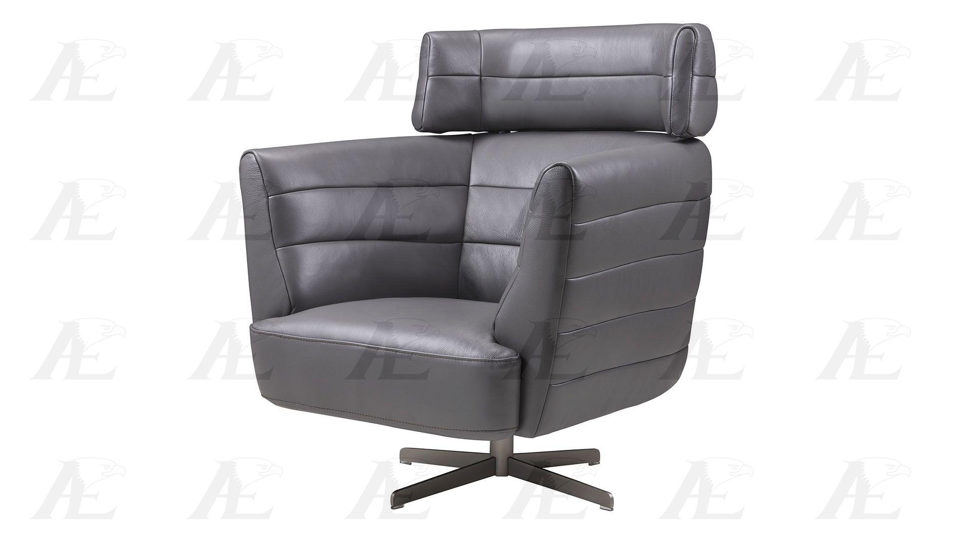 

    
American Eagle Furniture EK-CH08A-GR Dark Gray Swivel Accent Chair Full Italian Leather Modern
