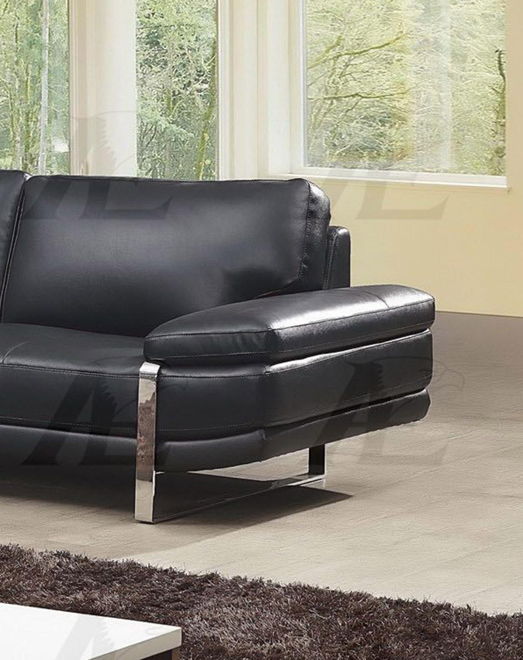 

    
American Eagle Furniture EK-L025-BK Sectional Sofa Black EK-L025L-BK
