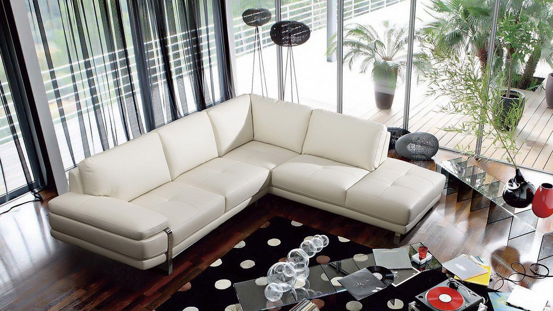 

    
White Italian Leather Sectional Sofa LEFT American Eagle EK-L025-W Modern
