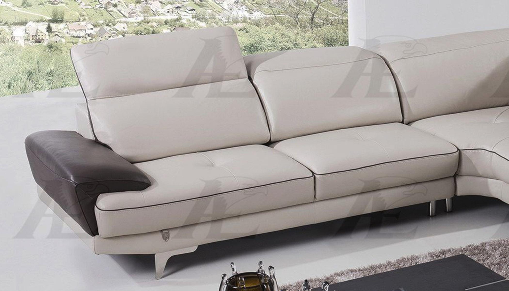 

    
American Eagle Furniture EK-L043-LG.TPE Sectional Sofa Light Gray EK-L043-LG.TPE Set-2 RHC
