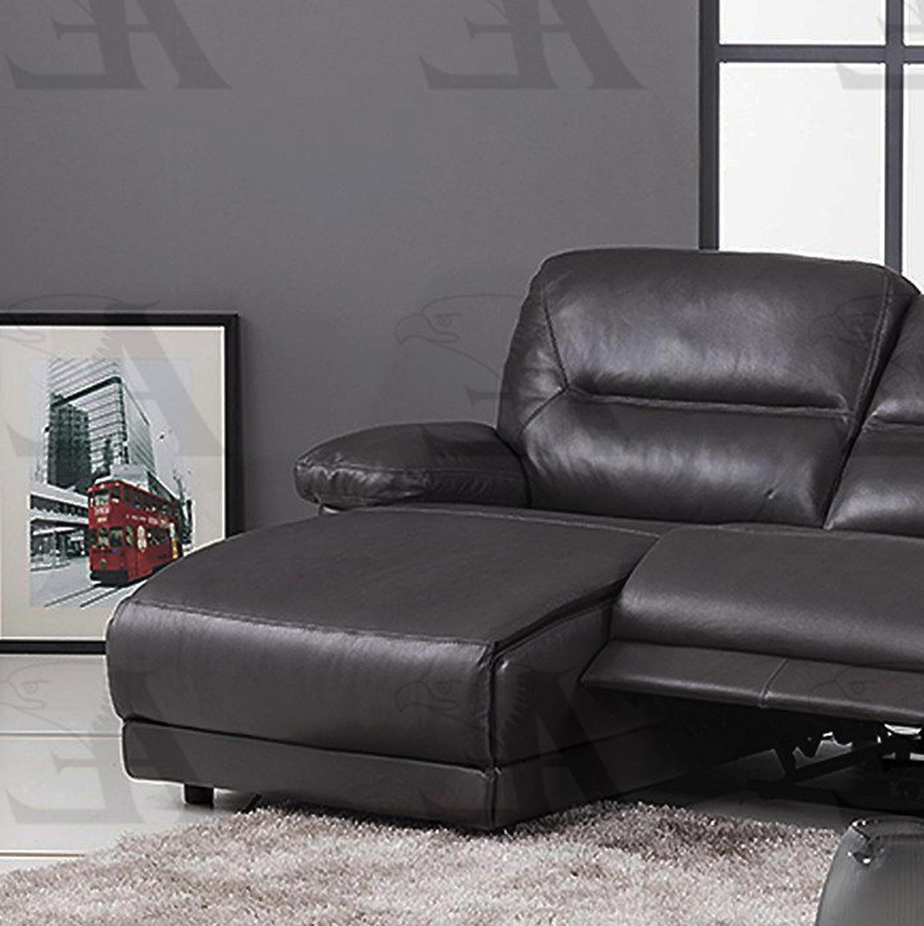 

    
American Eagle Furniture EK-L079-DG Dark Gray Sectional Recliner Sofa Chaise Left Hand Chase Full Leather 2Pcs
