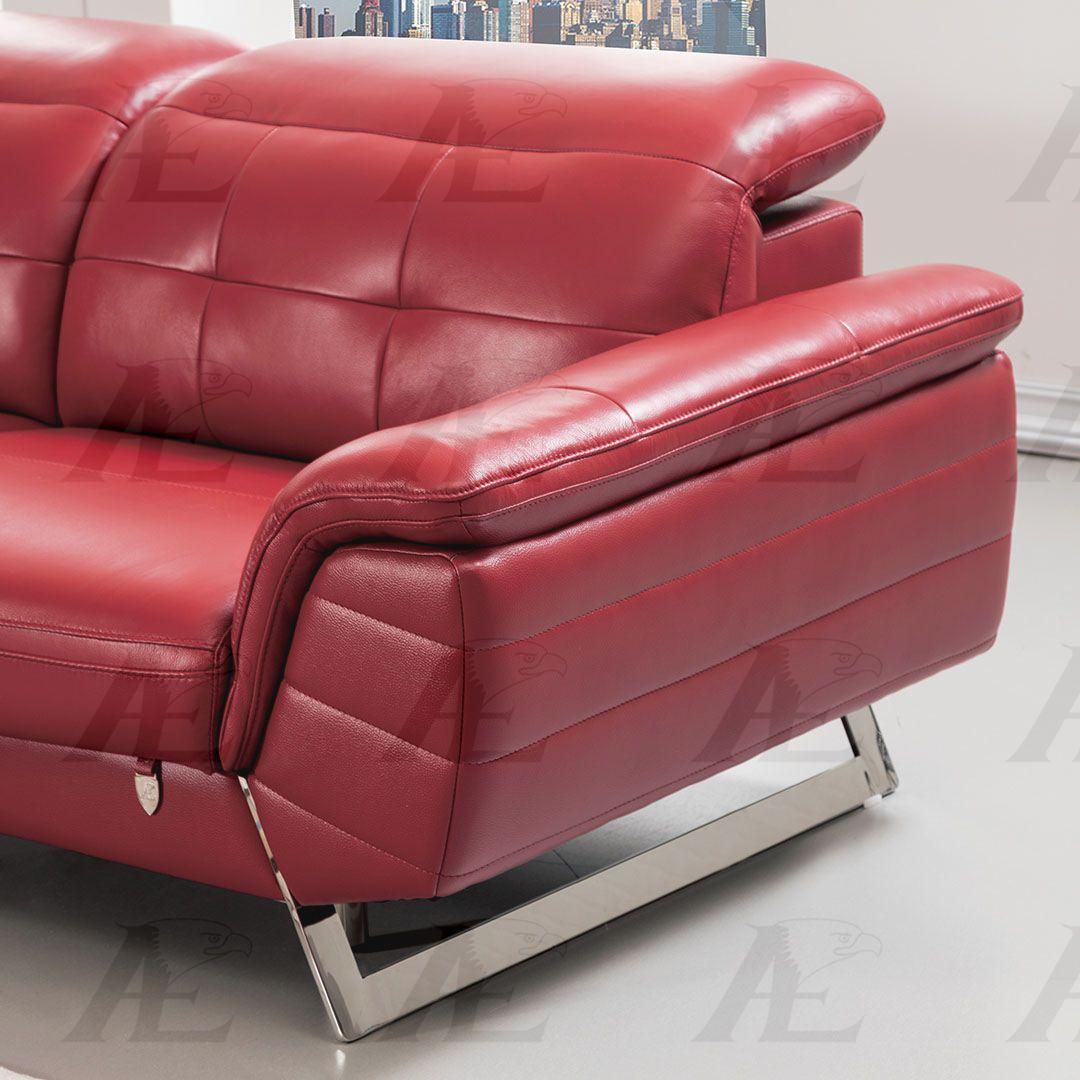 

    
EK-L085L-RED American Eagle Furniture Sectional Sofa
