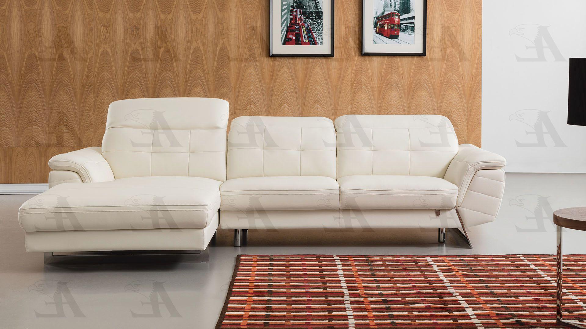 

        
American Eagle Furniture EK-L085-W Sectional Sofa White Italian Leather 00656237667679
