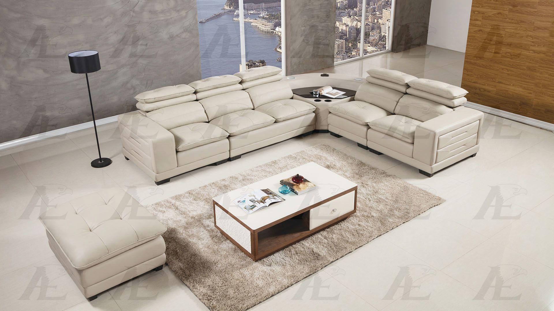 

                    
American Eagle Furniture EK-L121M-LG Sectional Sofa Set Light Gray Italian Leather Purchase 
