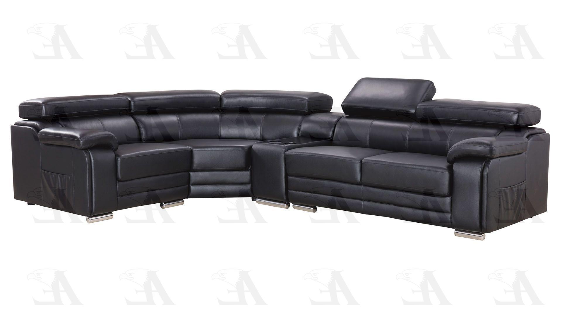 

    
EK-L516R-BK American Eagle Furniture Sectional Sofa
