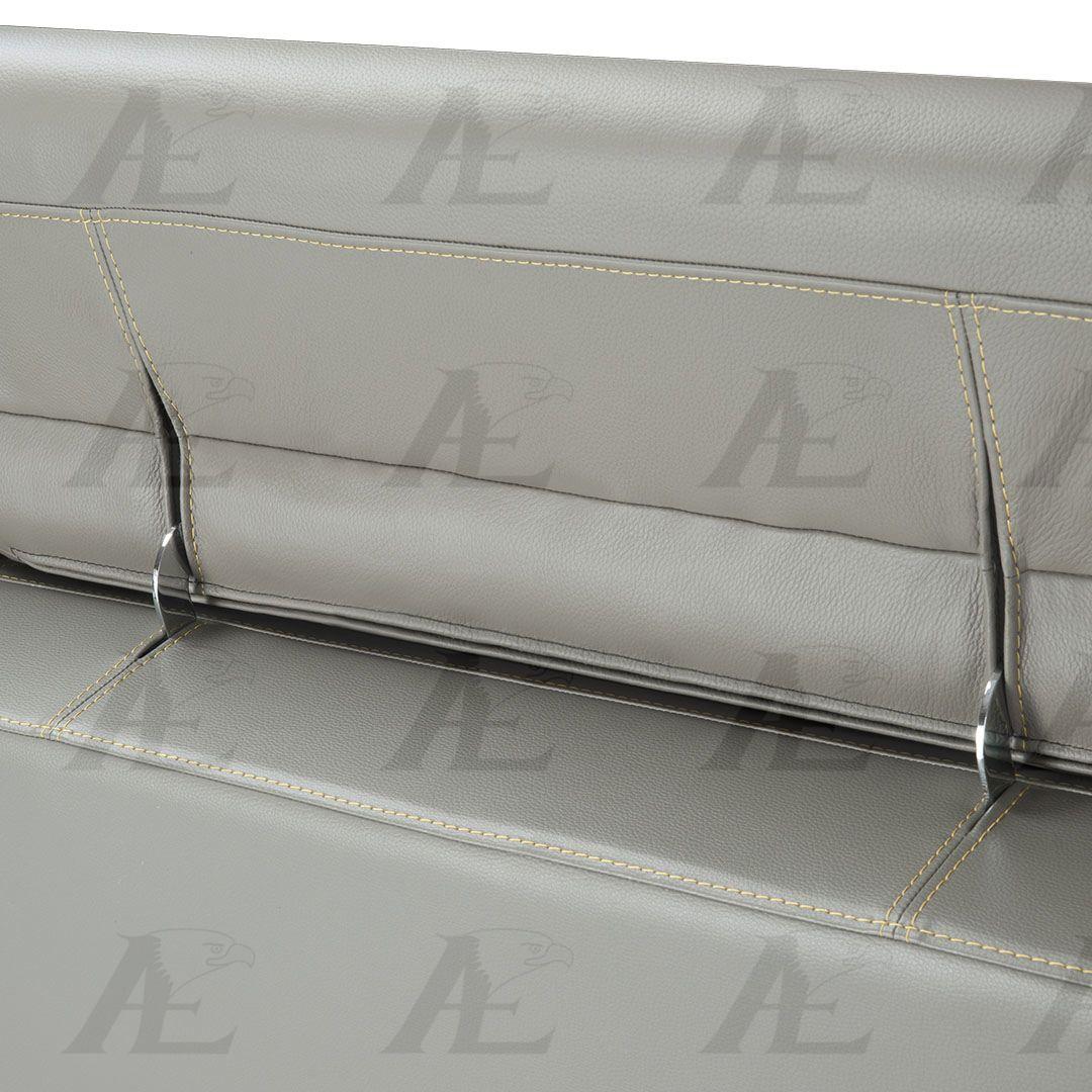 

                    
American Eagle Furniture EK-L695-GR Sectional Sofa Gray Italian Leather Purchase 
