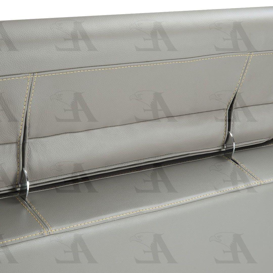 

                    
American Eagle Furniture EK-L695-GR Sectional Sofa Gray Italian Leather Purchase 
