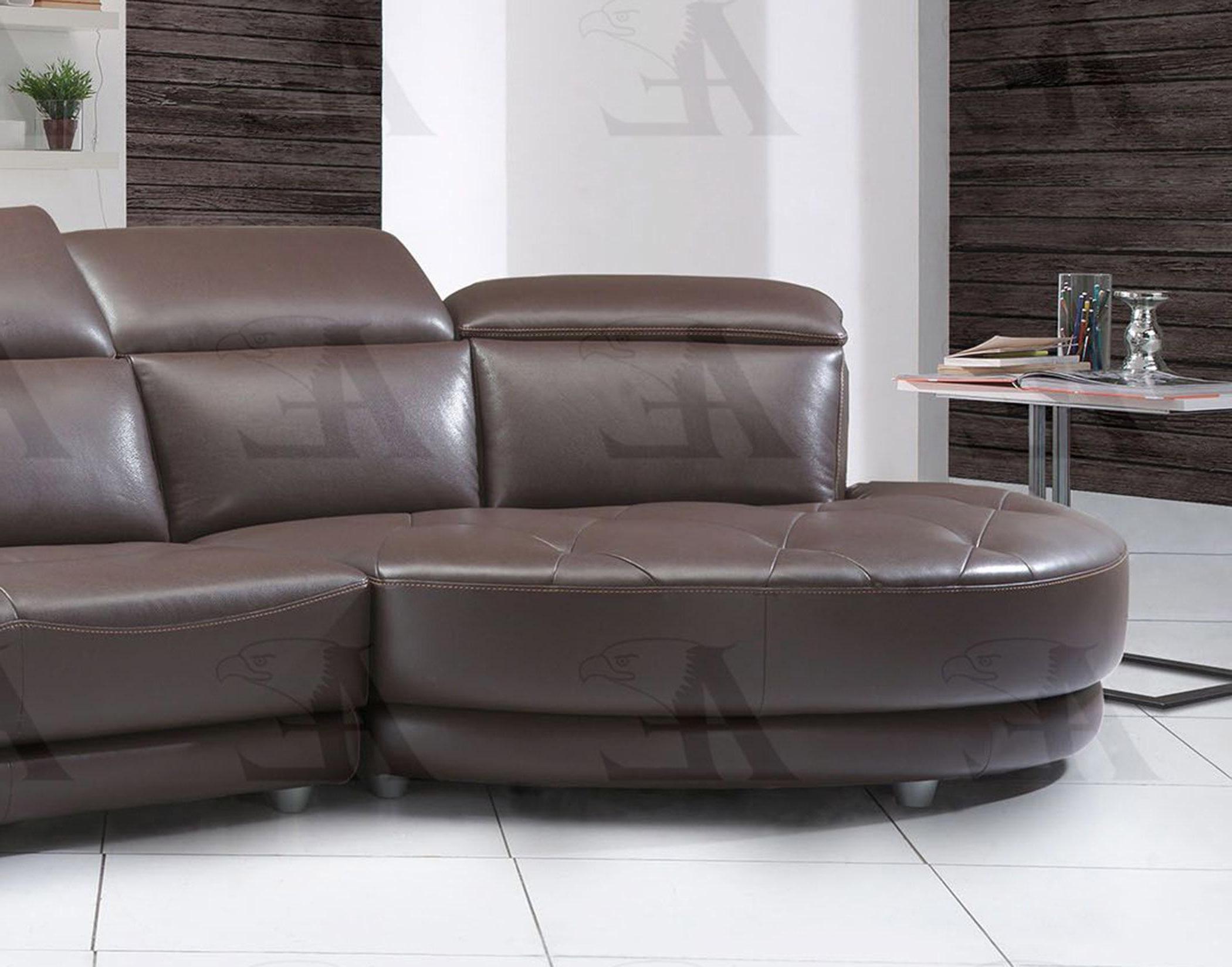 

    
American Eagle Furniture EK-L696-DB Dark Brown Sofa and Chaise LHC Italian Leather 2Pcs
