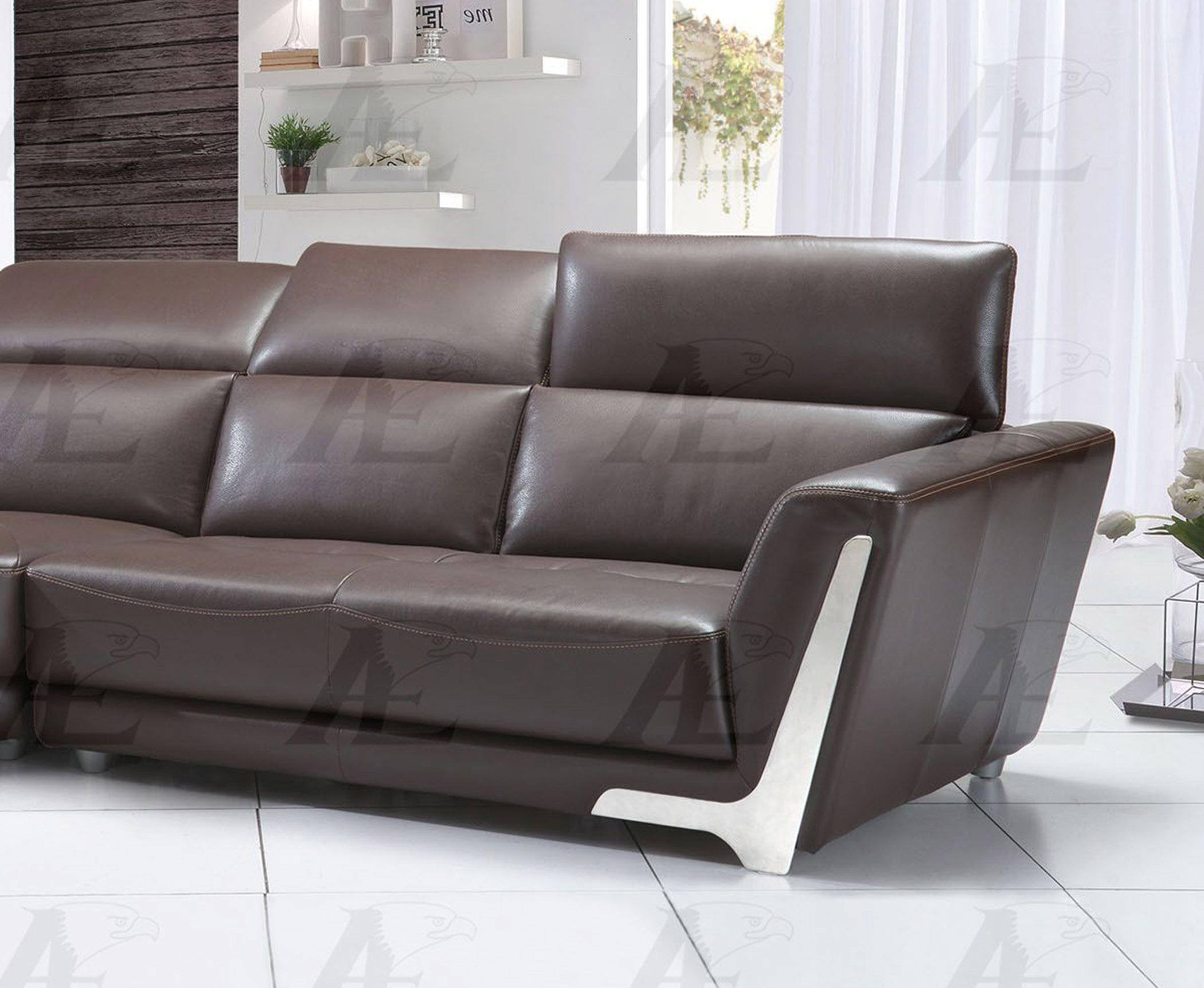 

    
American Eagle Furniture EK-L696-DB Sectional Sofa Dark Brown EK-L696-DB Set-2 RHC
