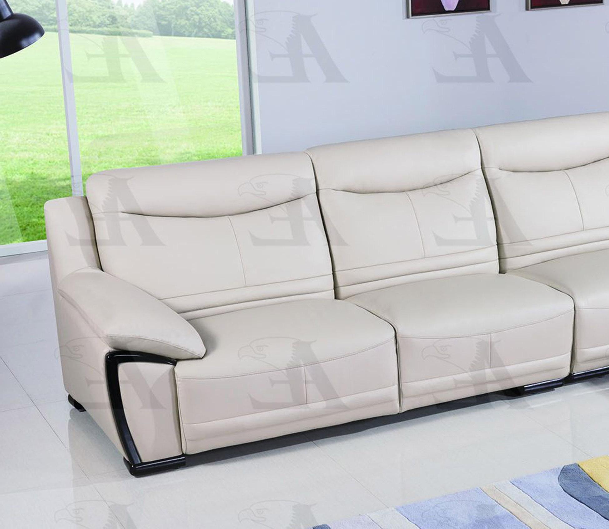 

                    
American Eagle Furniture EK-LB306-LG Sectional Sofa Light Gray Genuine Leather Purchase 
